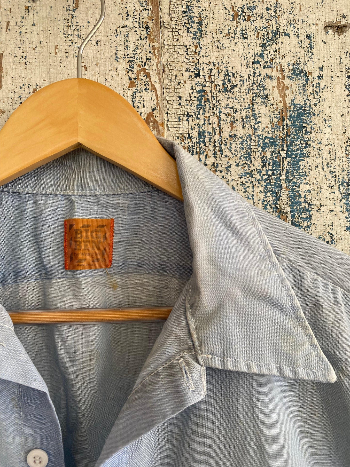 1980s Faded Work Shirt | XL