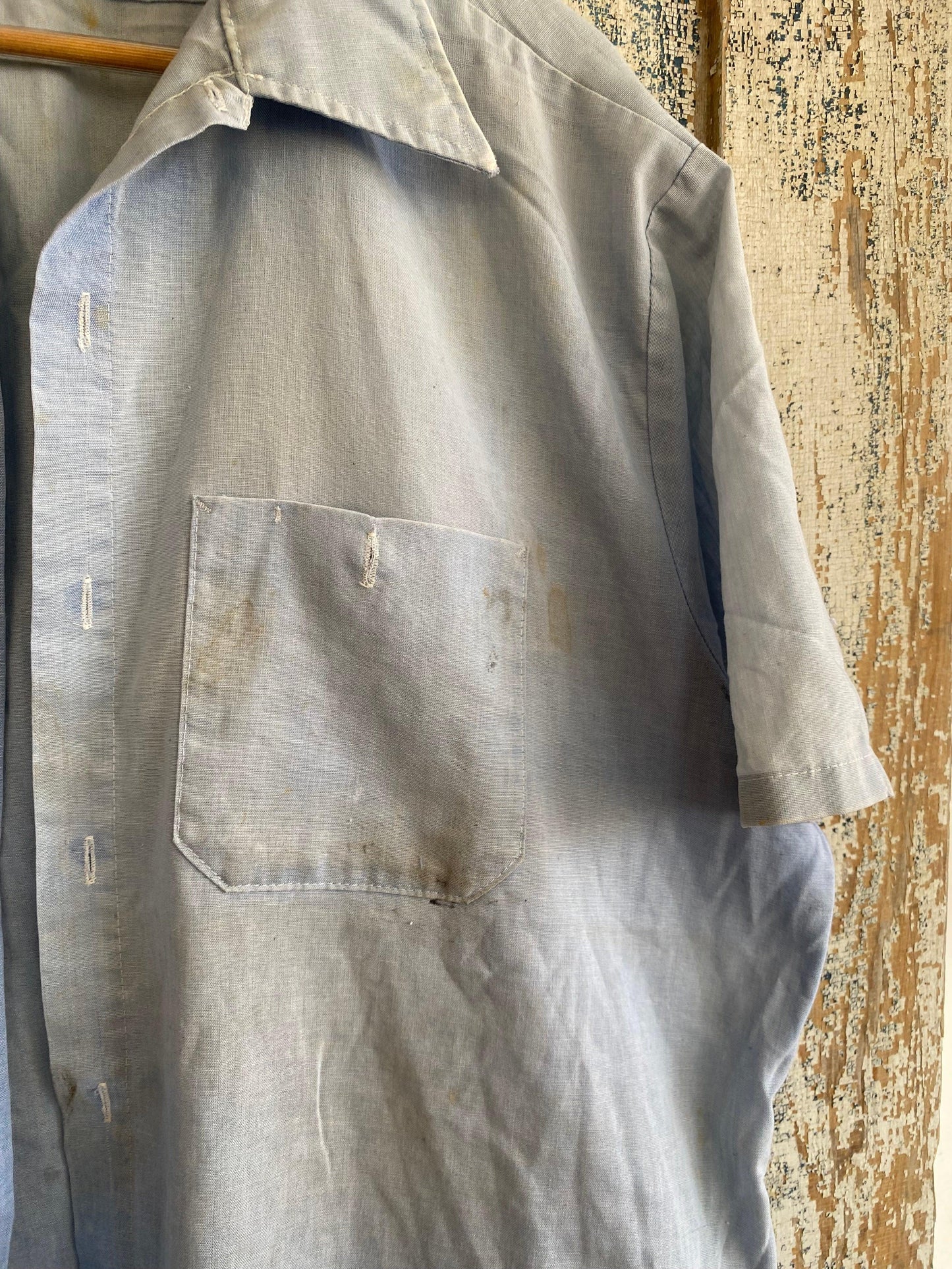 1980s Faded Work Shirt | XL