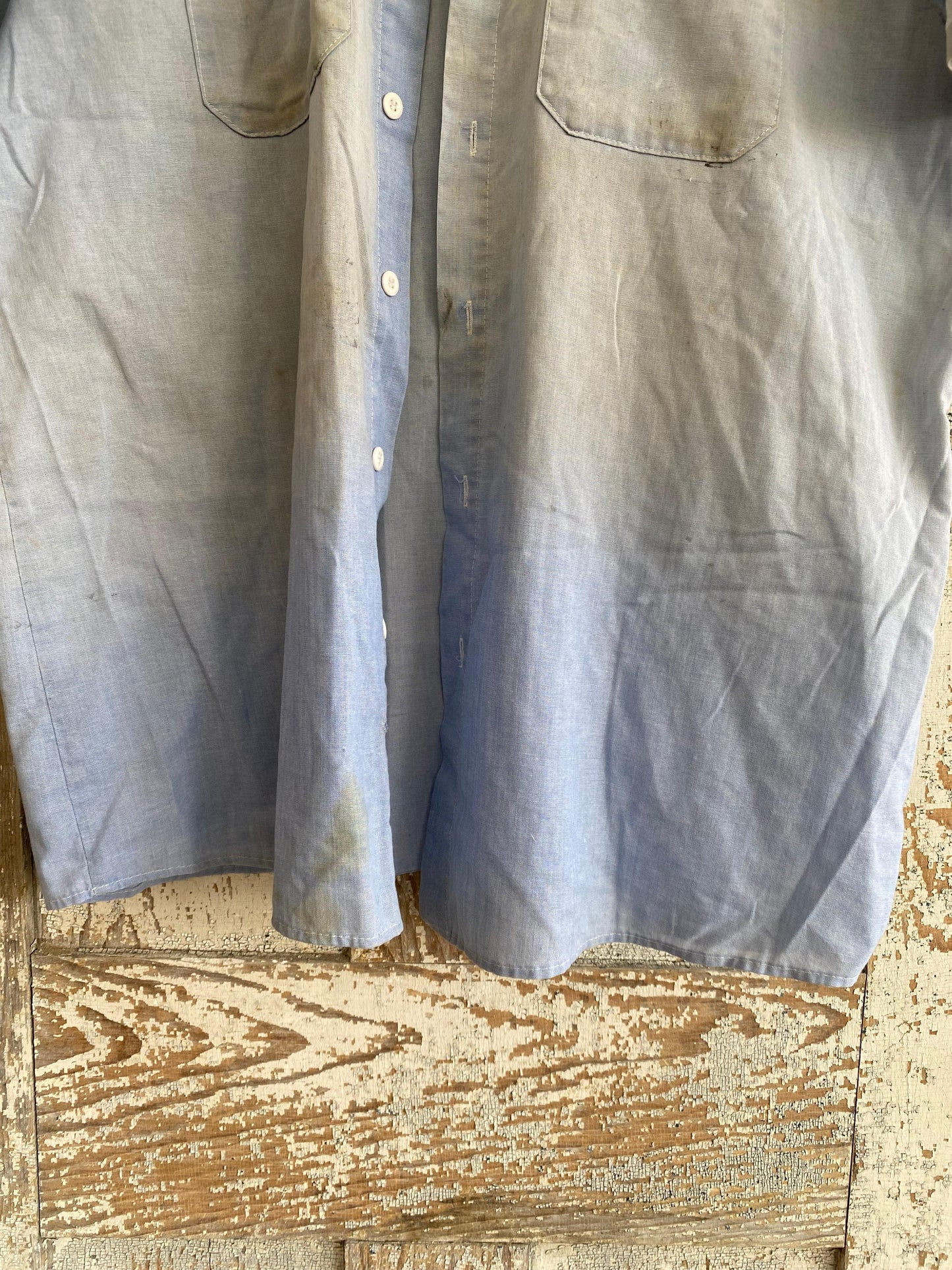 1980s Faded Work Shirt | XL