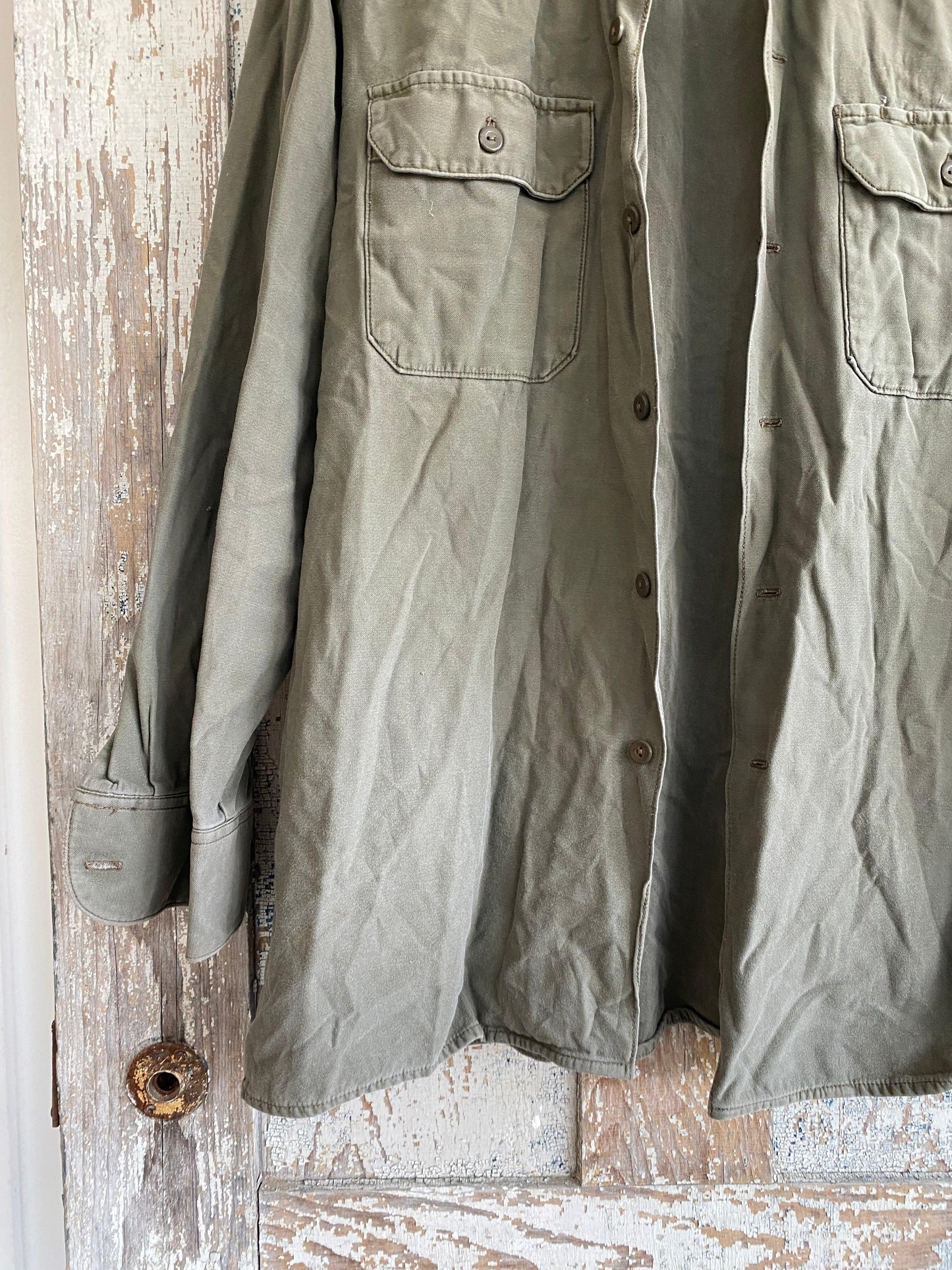 1980s German Fatigue Shirt | L