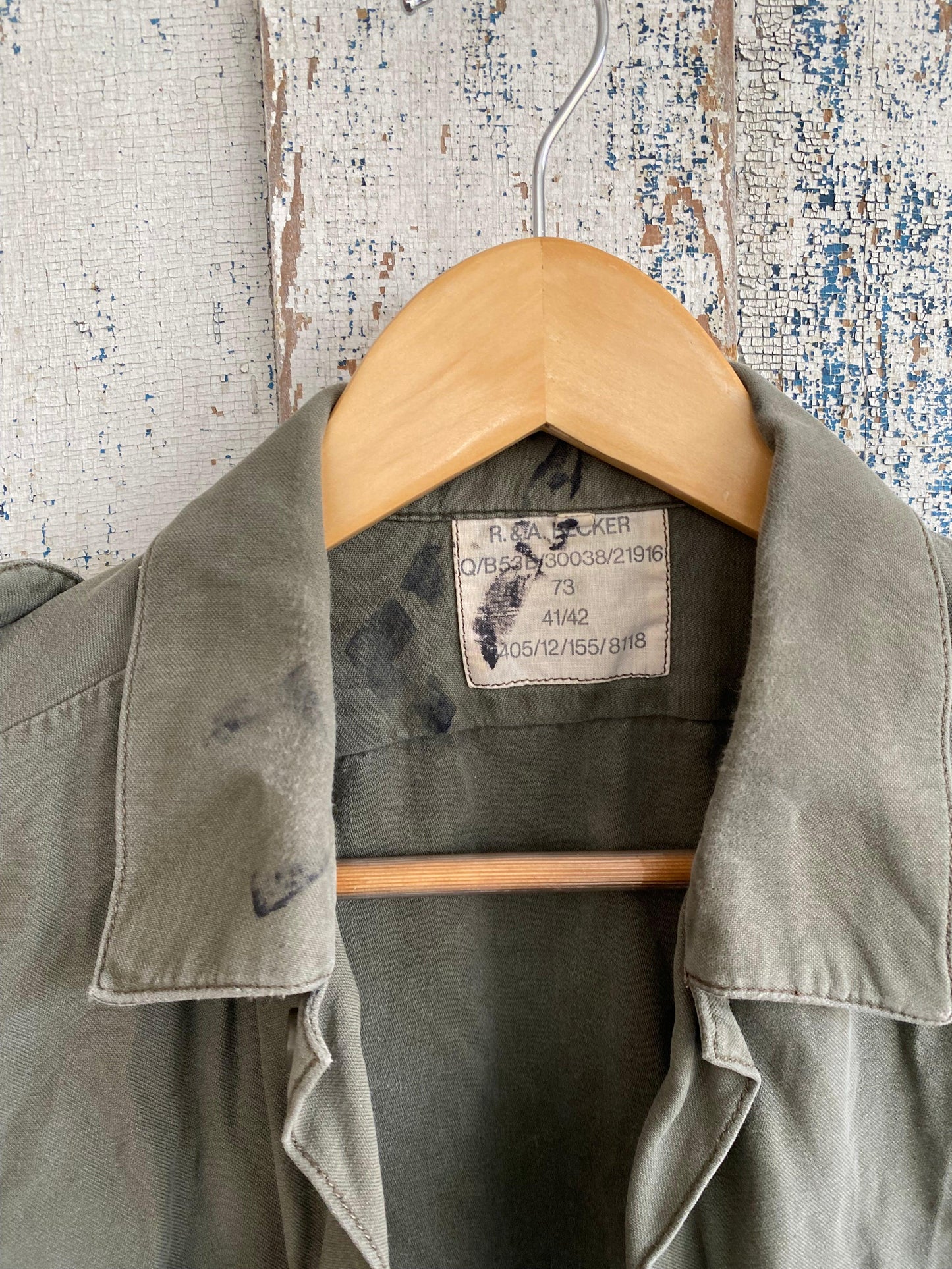 1980s German Fatigue Shirt | L