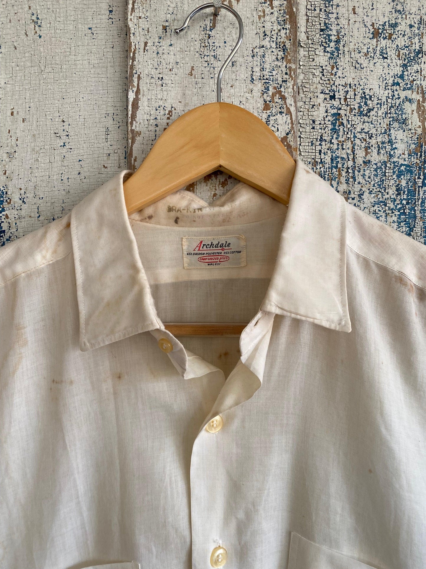 1960s Sanforized Button Up | L
