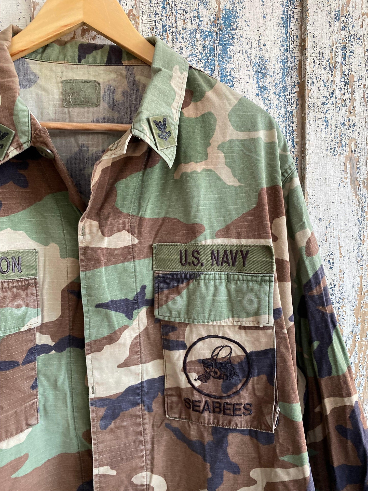 1970s "Seabees" Chore Jacket | L