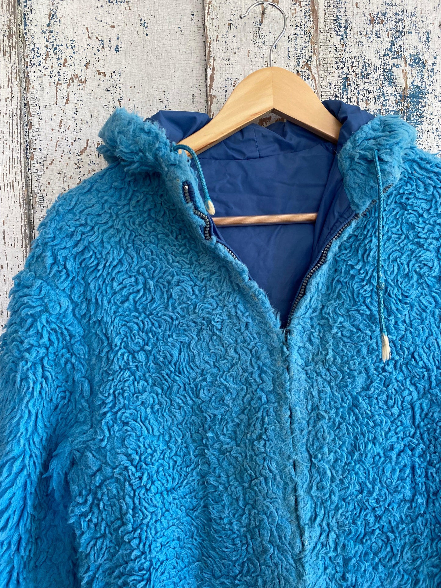 1960s White Stag Fuzzy Zip Up | M