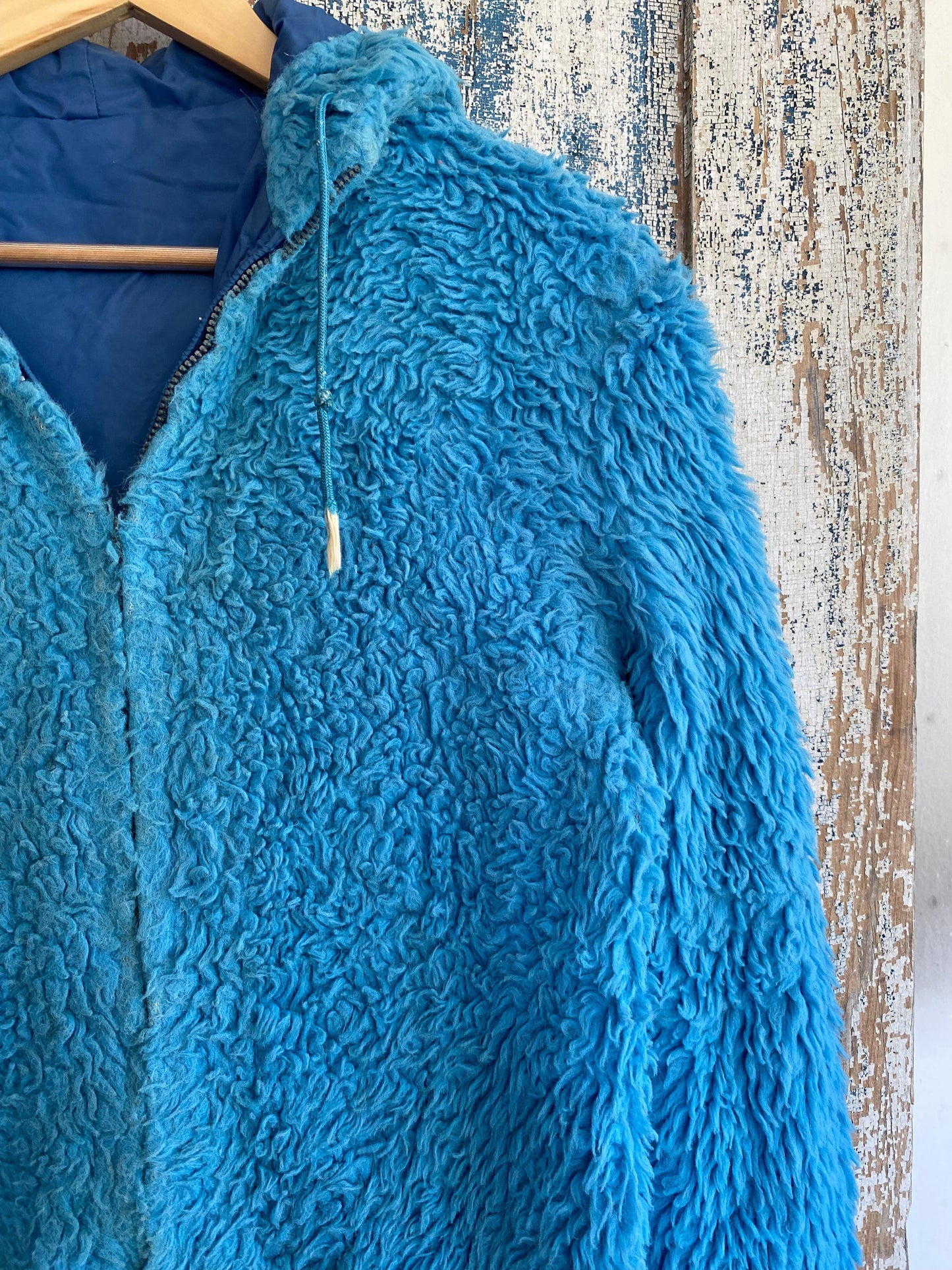 1960s White Stag Fuzzy Zip Up | M