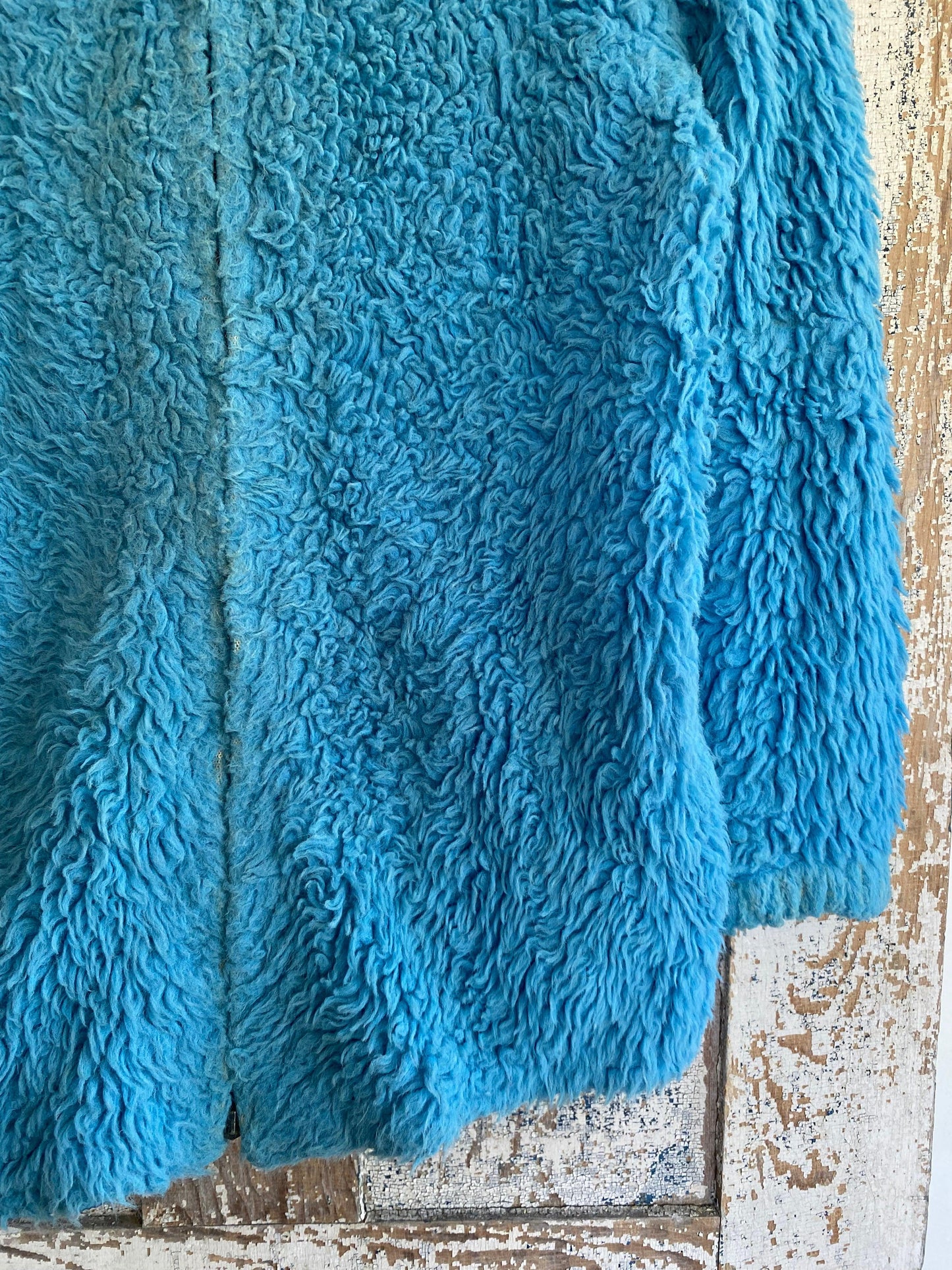 1960s White Stag Fuzzy Zip Up | M
