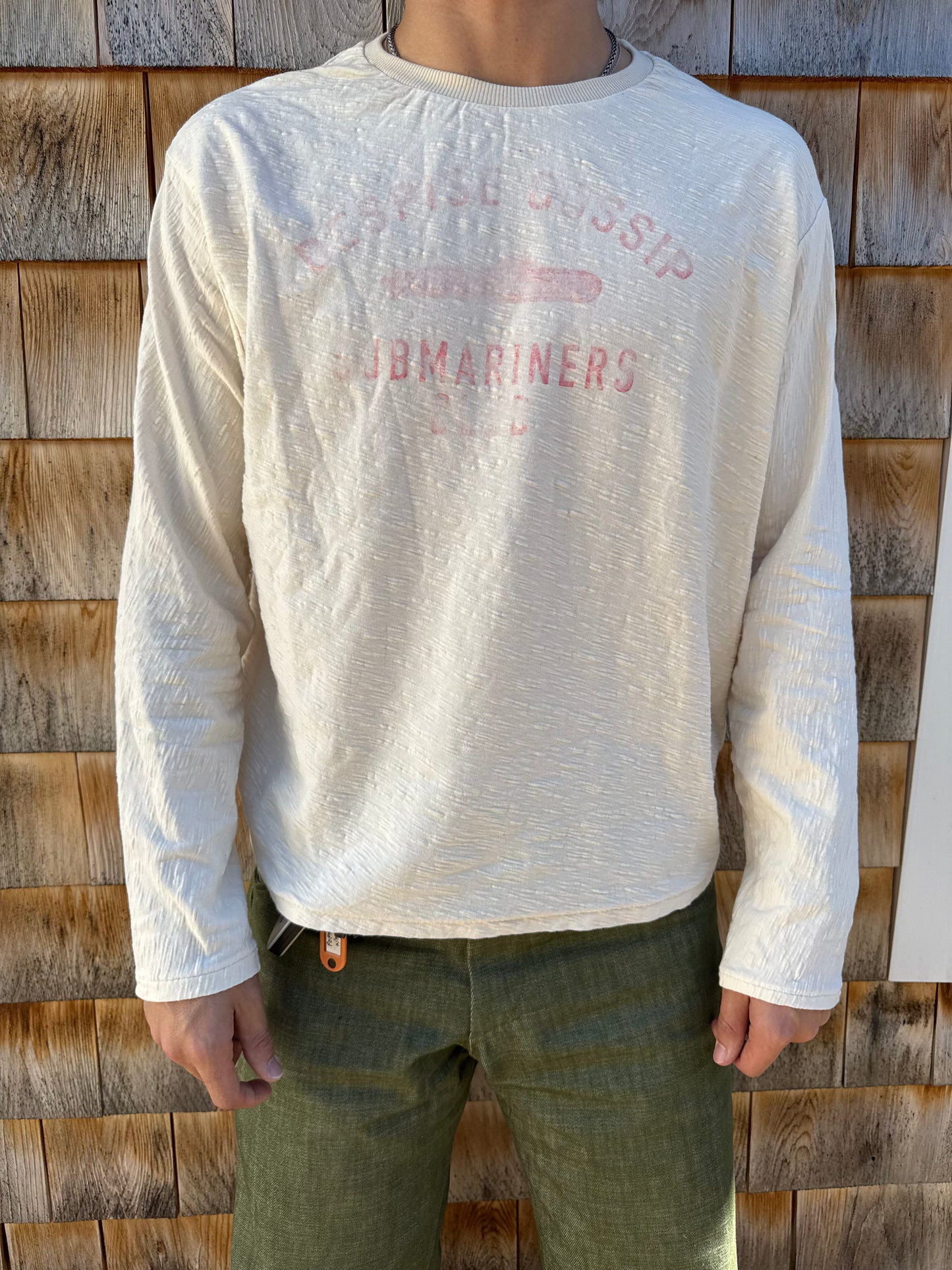 White Standard Issue Long Sleeve Tee