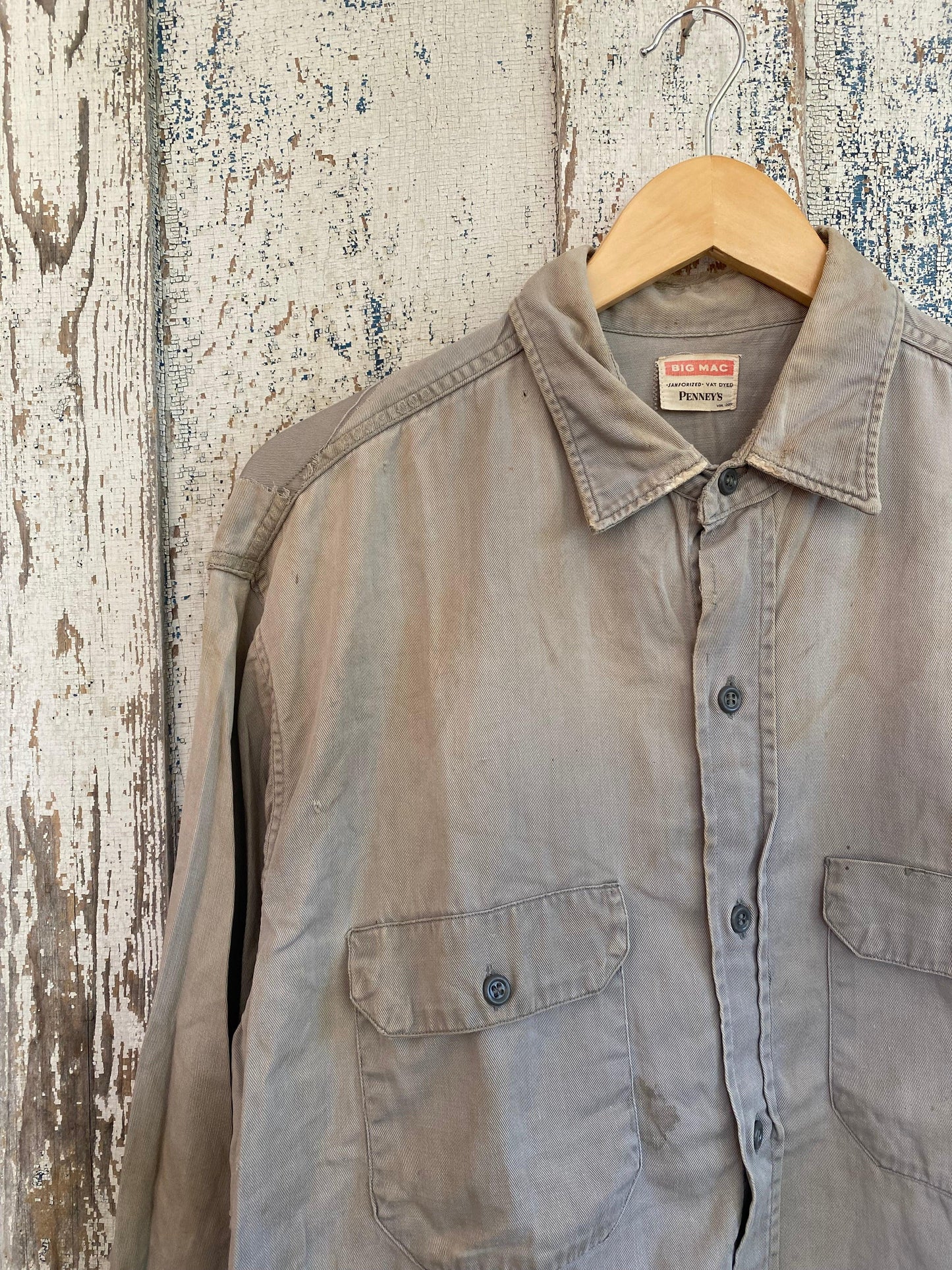 1960s Penney's Work Shirt | L
