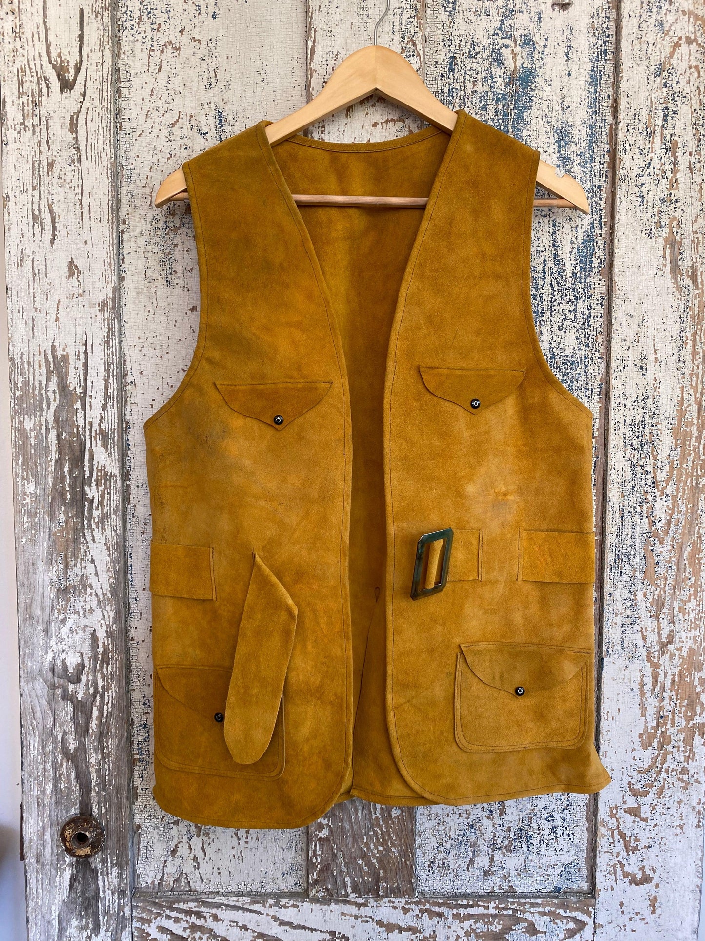 1970s Suede Leather Vest | M