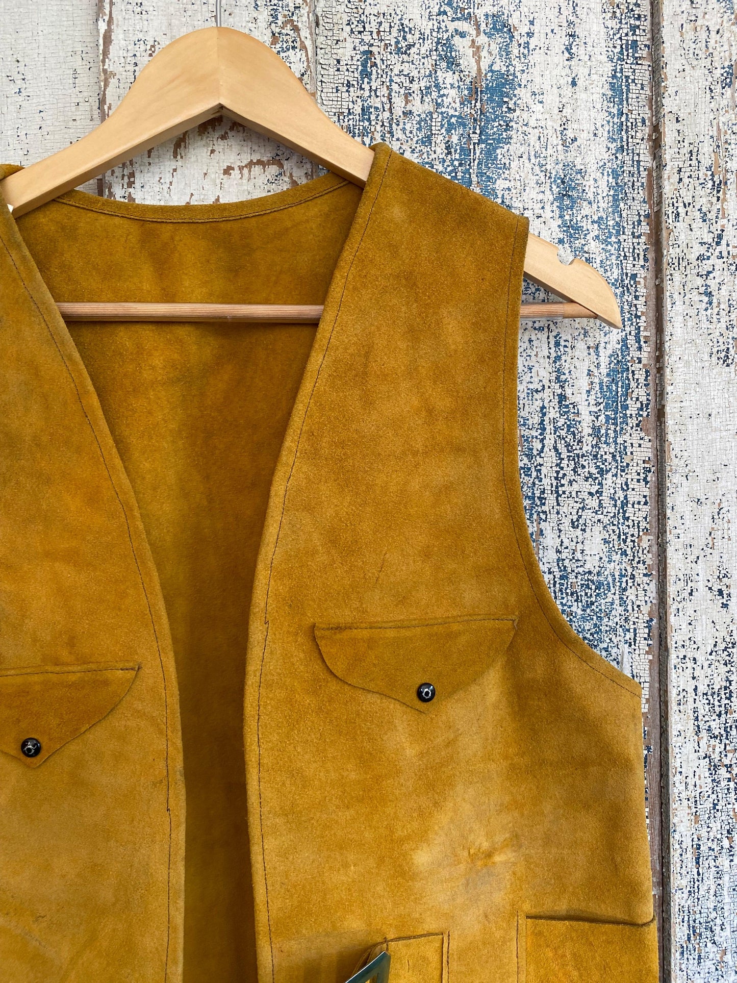 1970s Suede Leather Vest | M