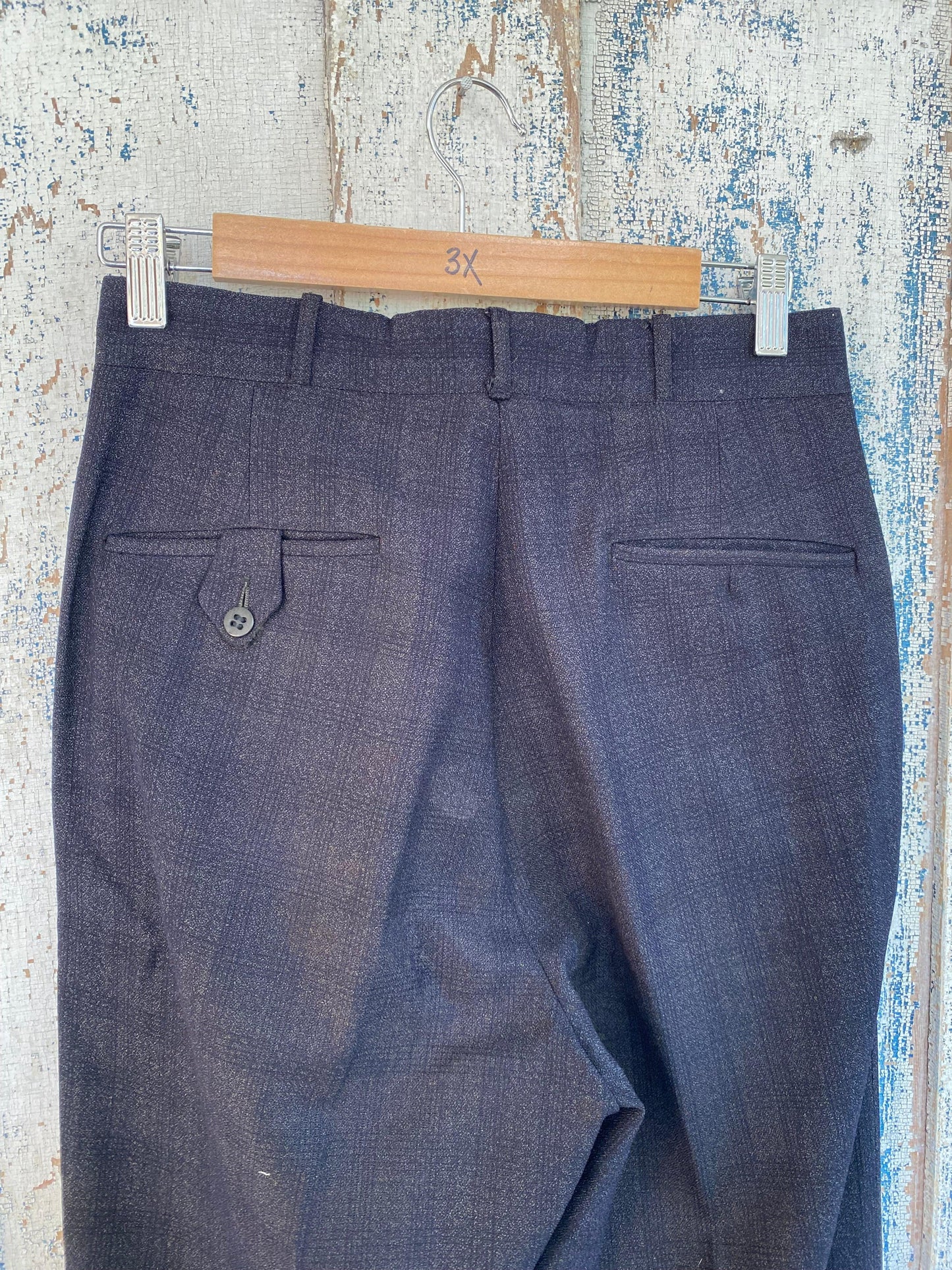 1950s Button Fly Slacks | 28