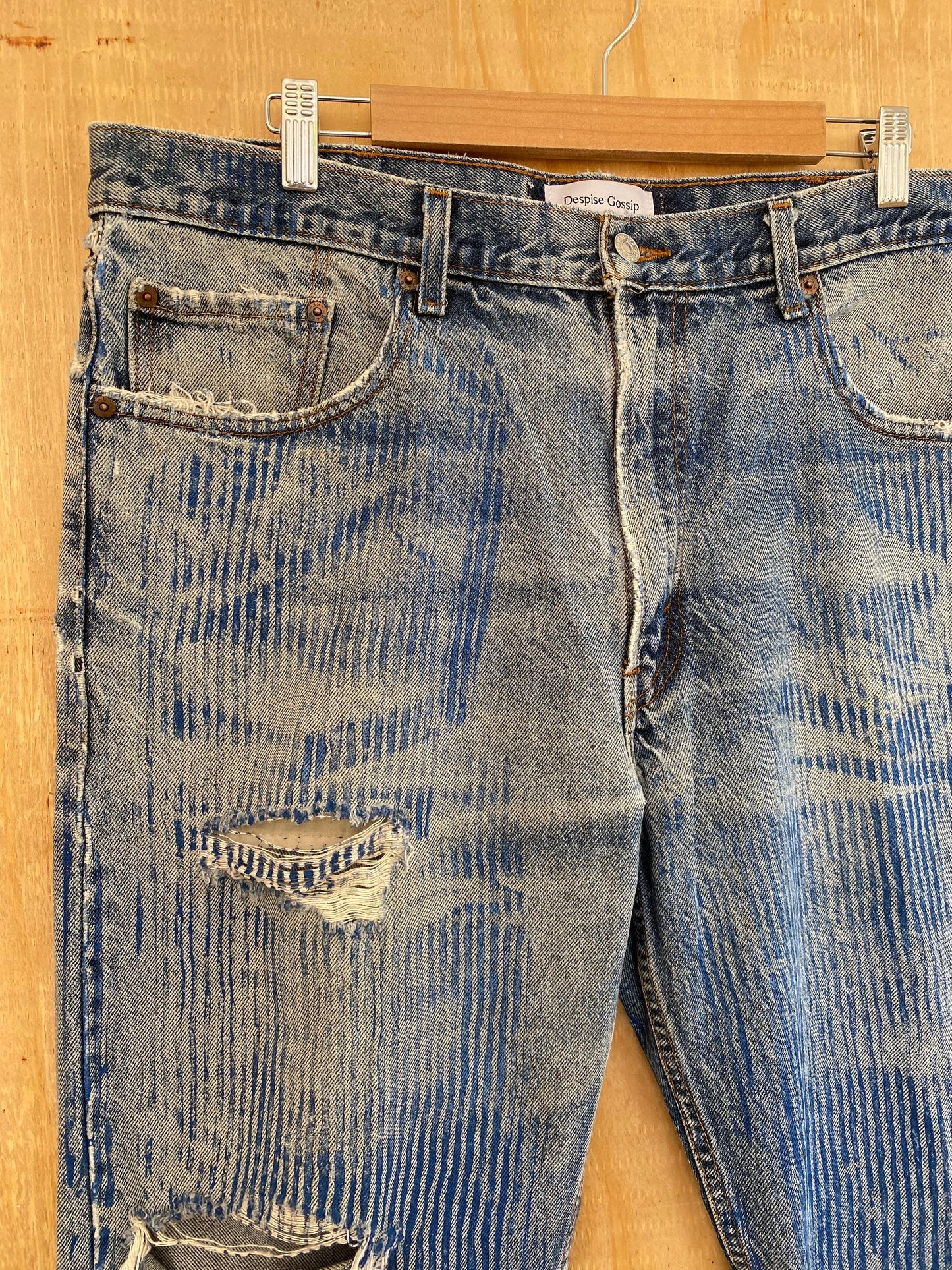 Hickory Striped Flared Denim | 37