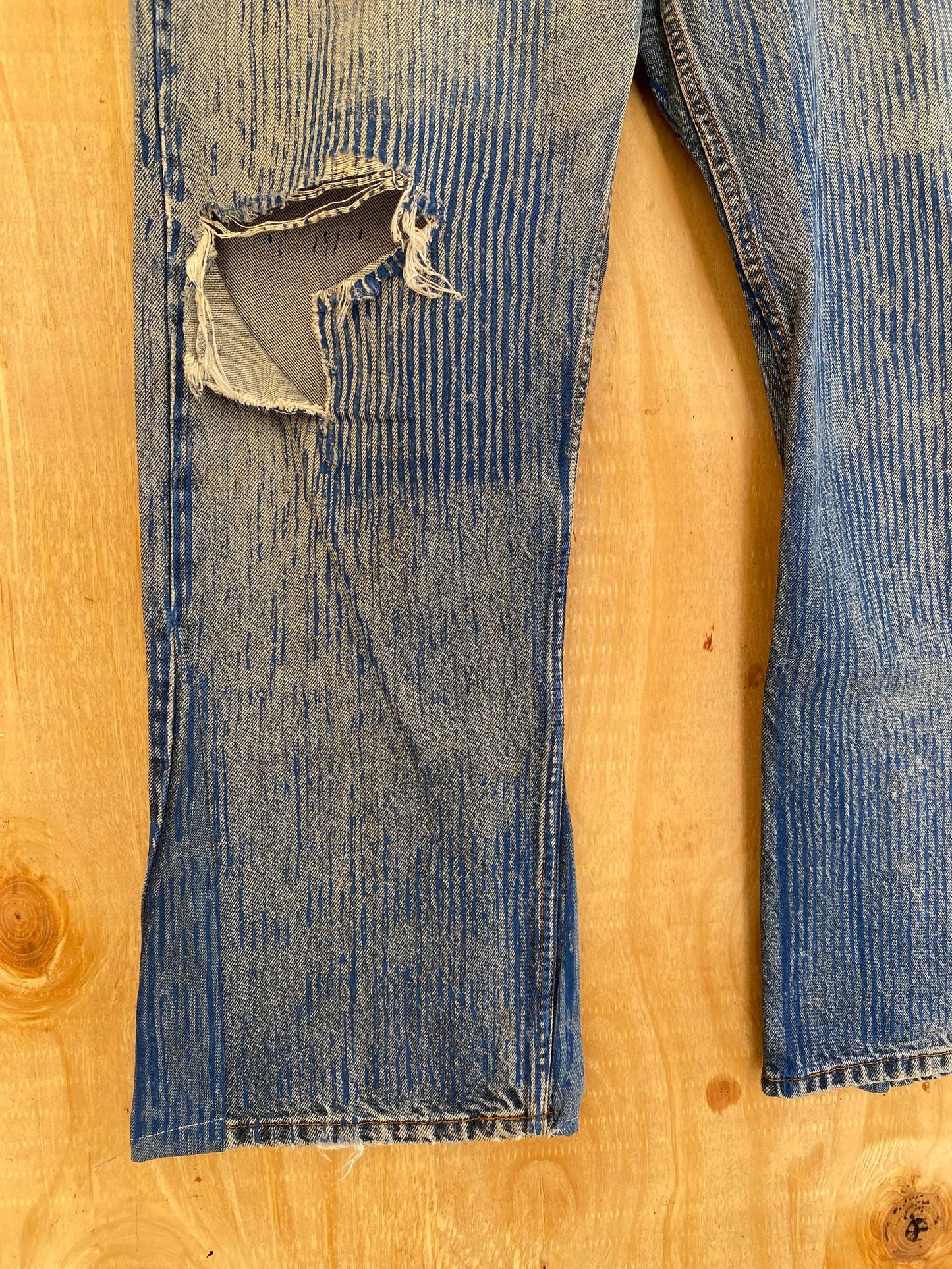 Hickory Striped Flared Denim | 37