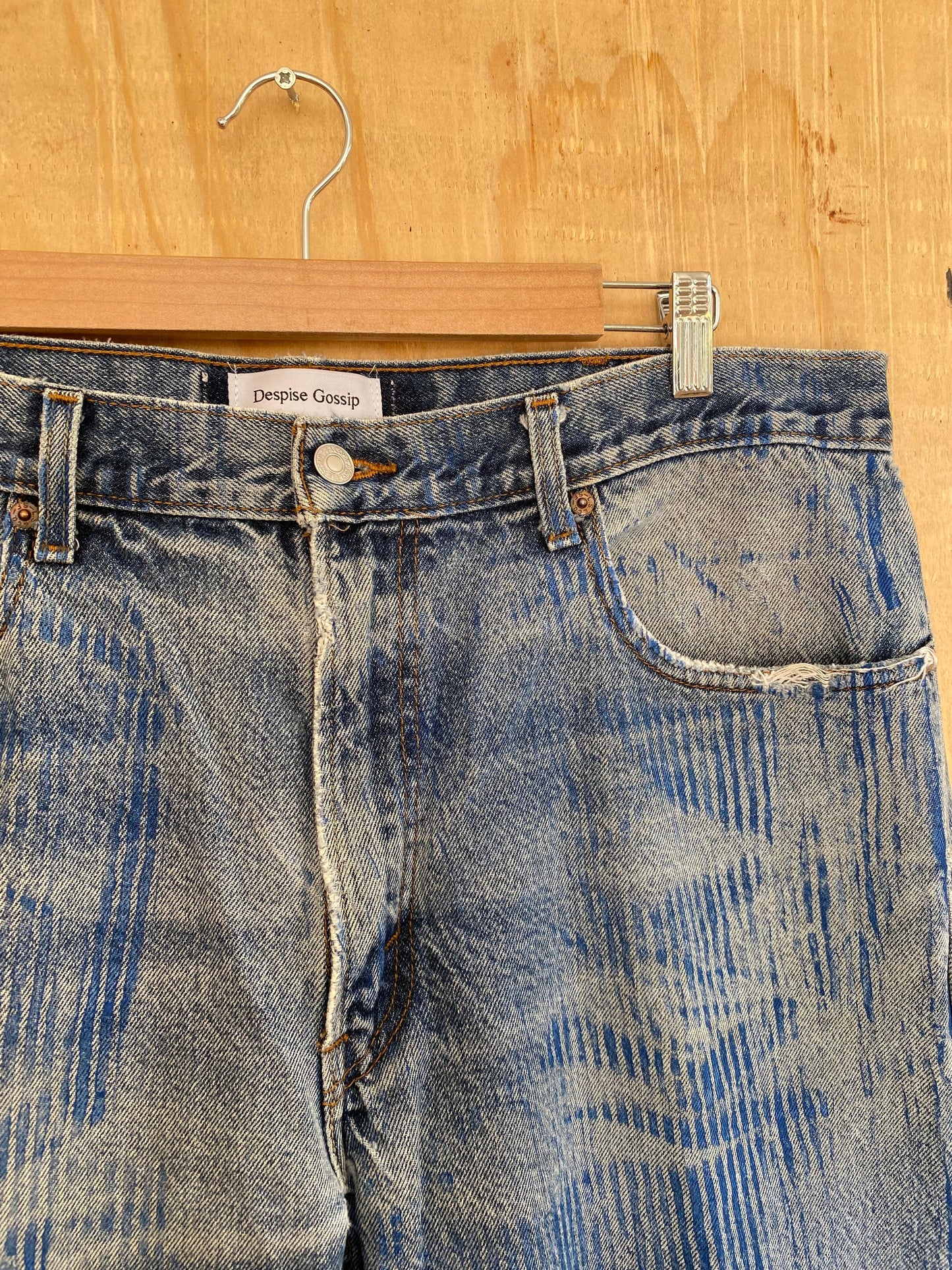 Hickory Striped Flared Denim | 37