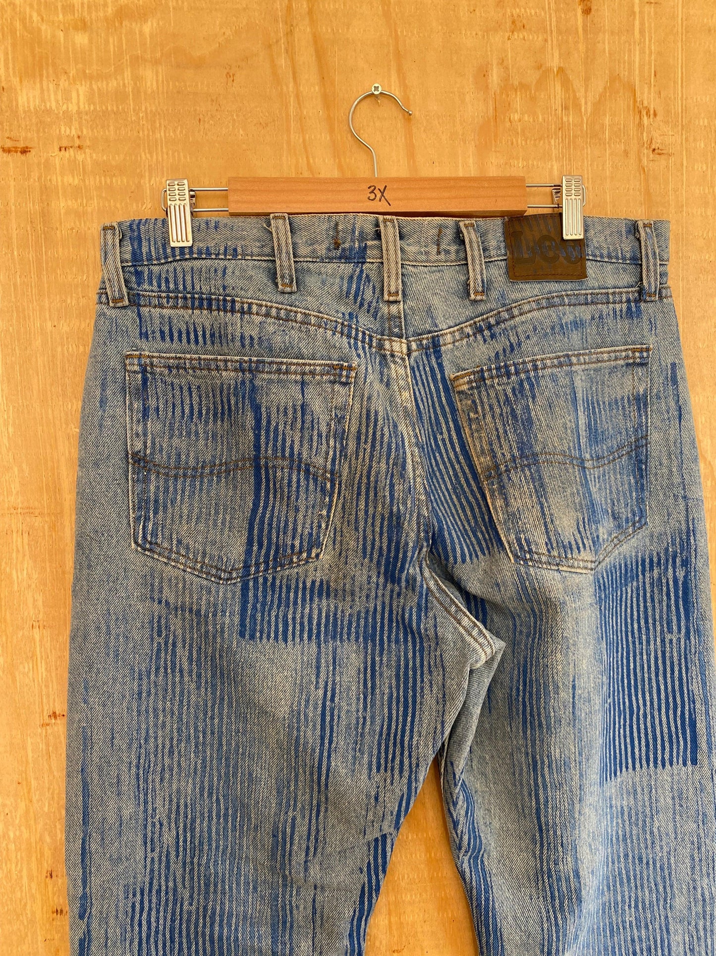 Hickory Striped Flared Denim | 34