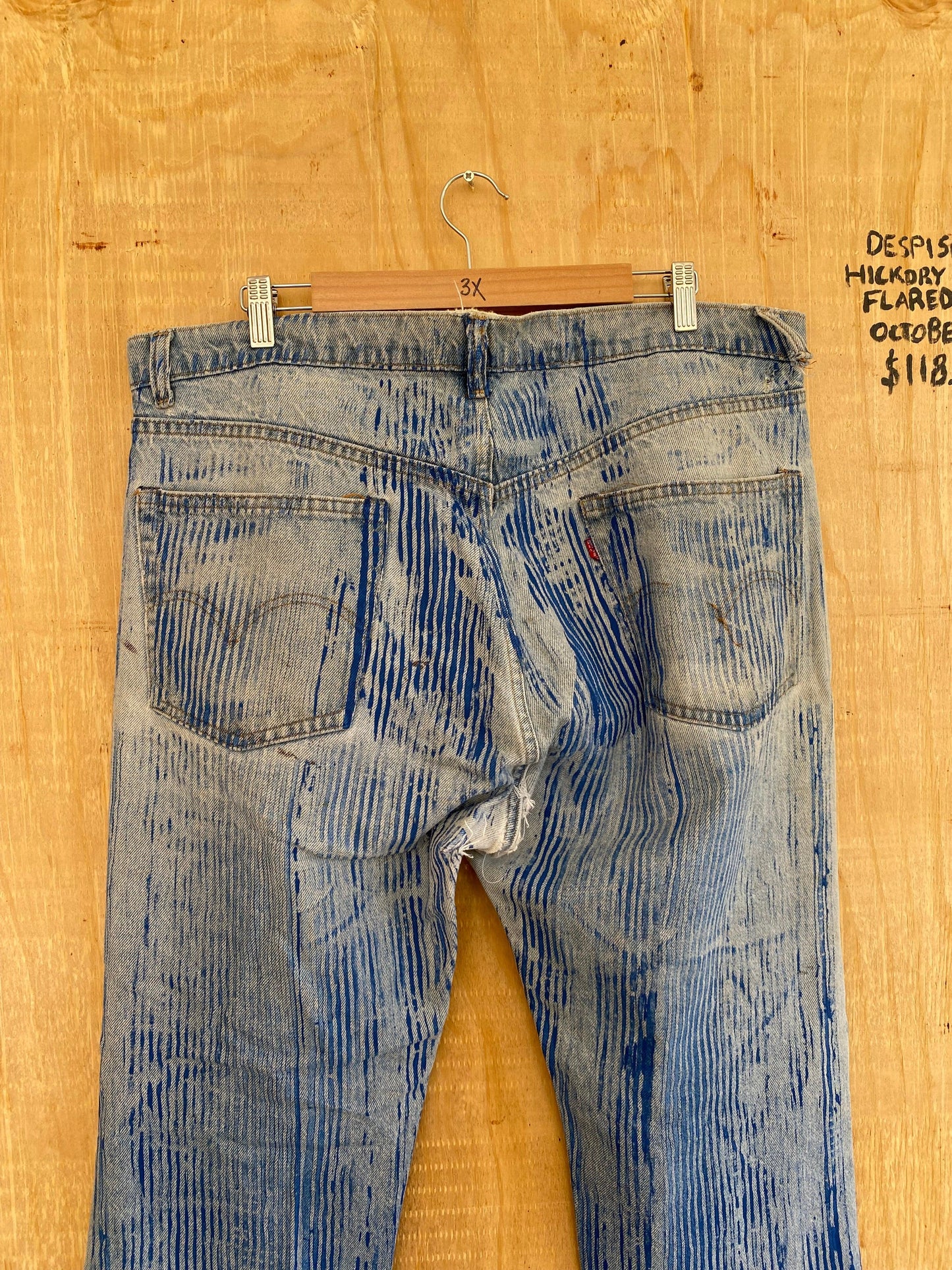Hickory Striped Flared Denim | 40