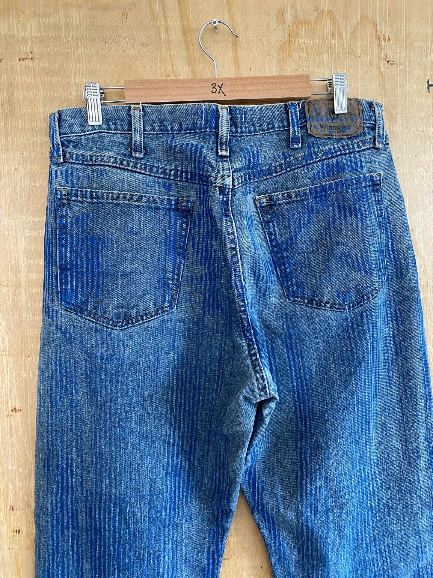 Hickory Striped Flared Denim | 34