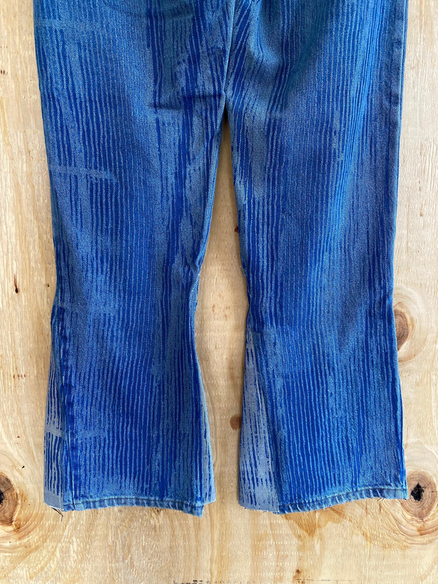 Hickory Striped Flared Denim | 36