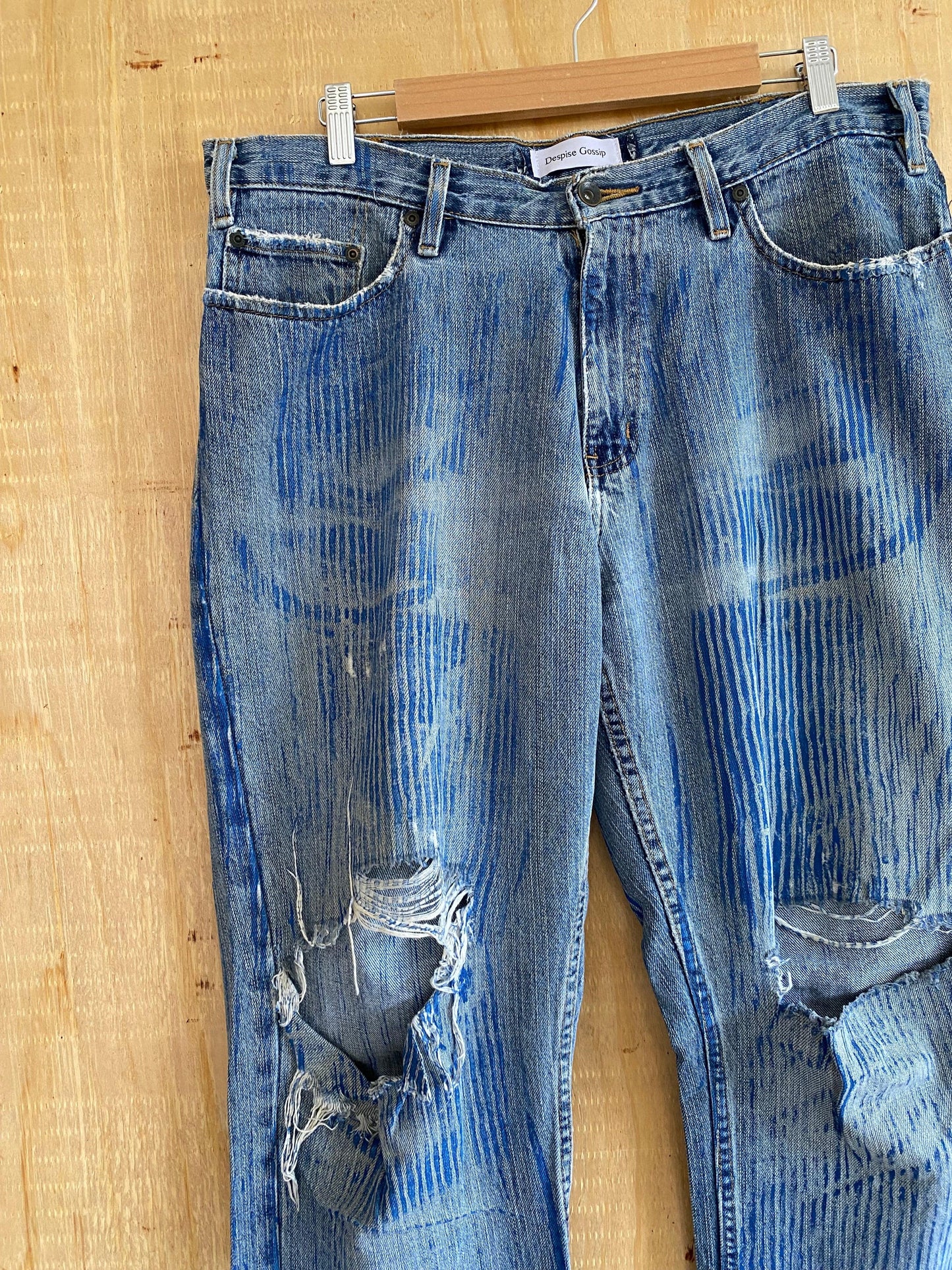 Hickory Striped Flared Denim | 37