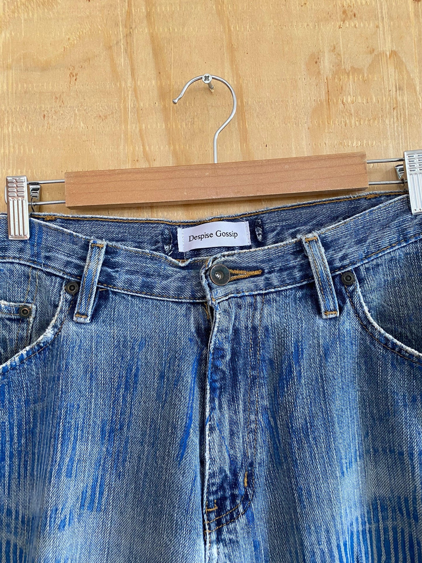 Hickory Striped Flared Denim | 37