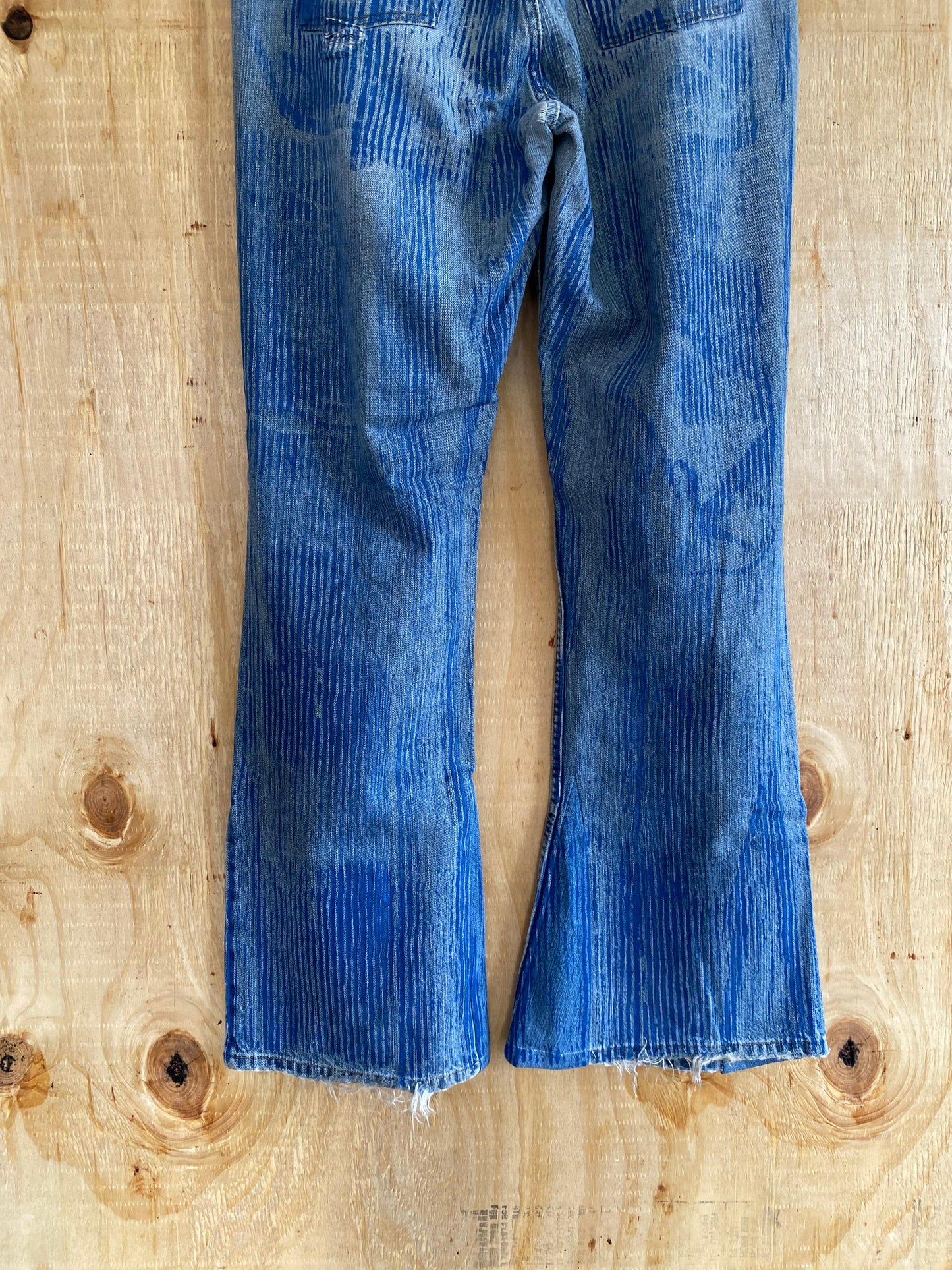 Hickory Striped Flared Denim | 37