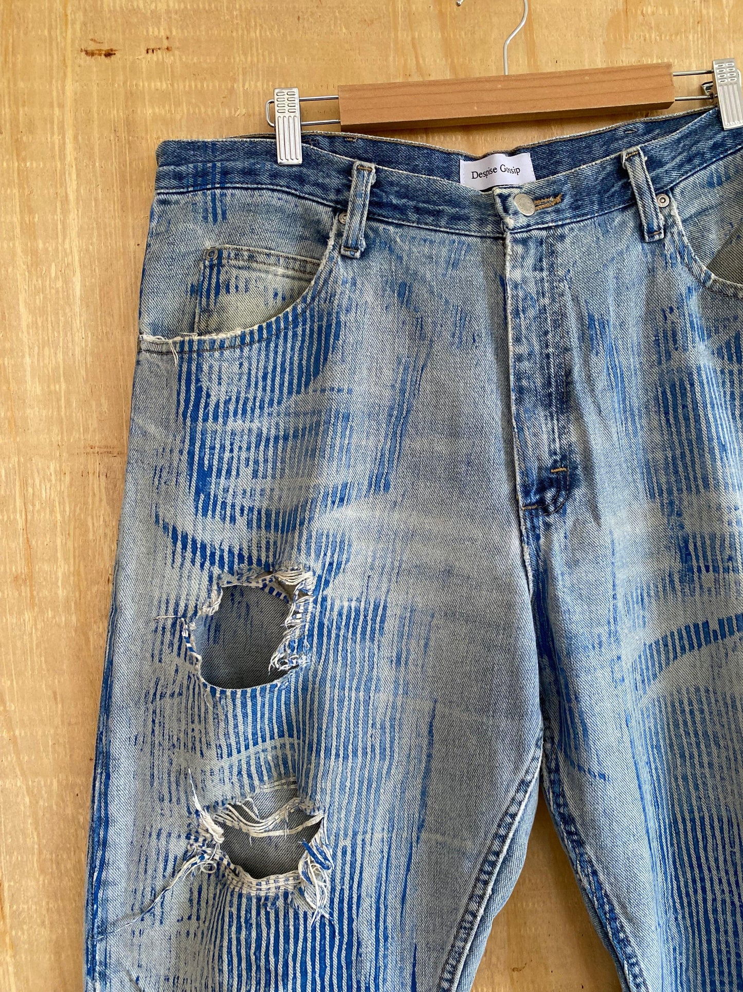 Hickory Striped Flared Denim | 39