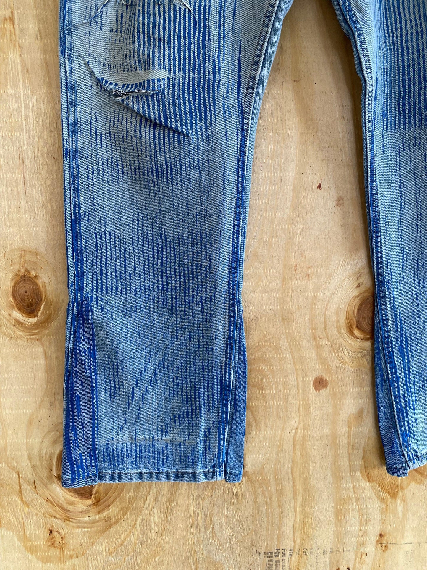 Hickory Striped Flared Denim | 39