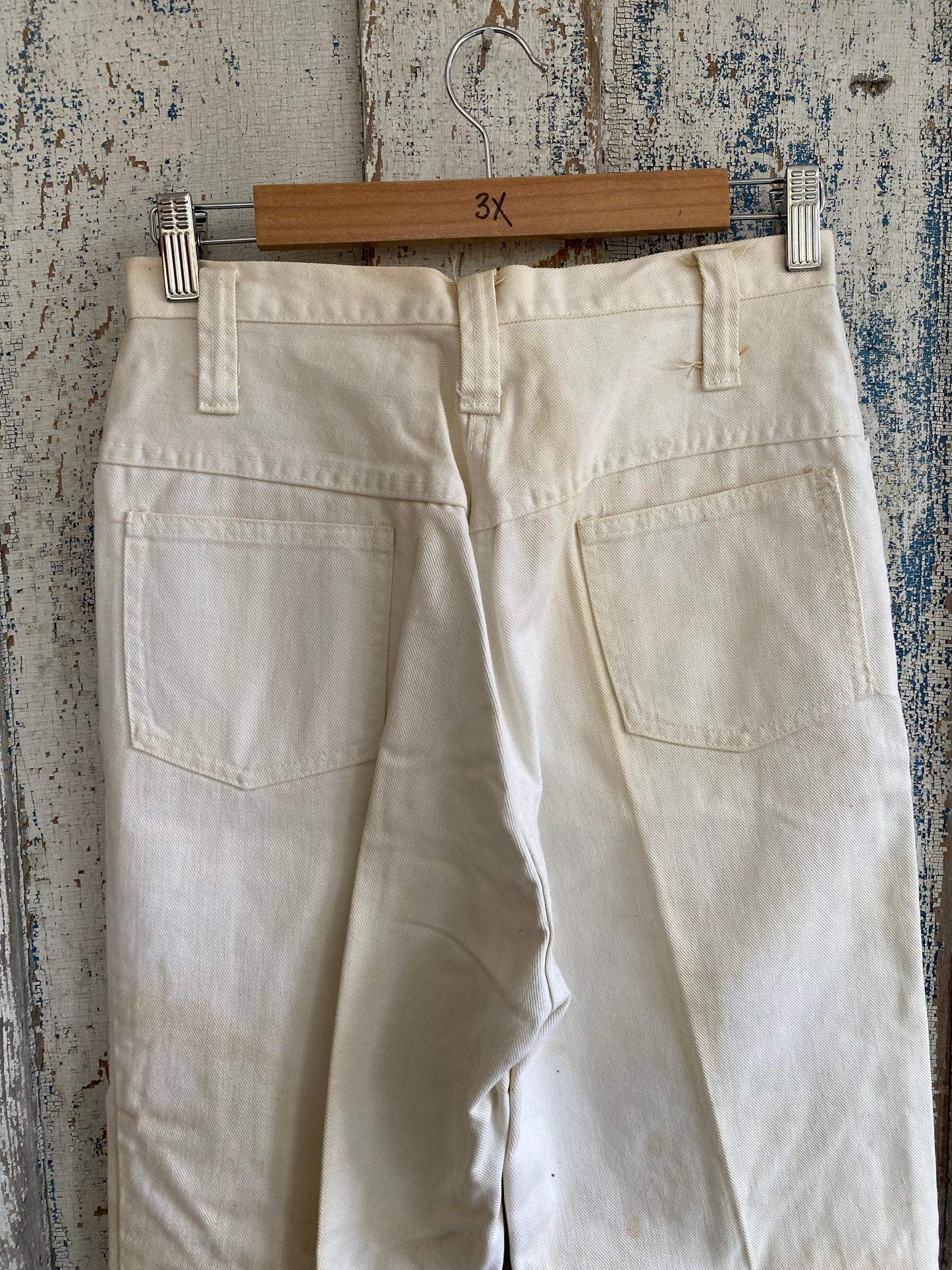 1970s White Bell Bottoms | 28