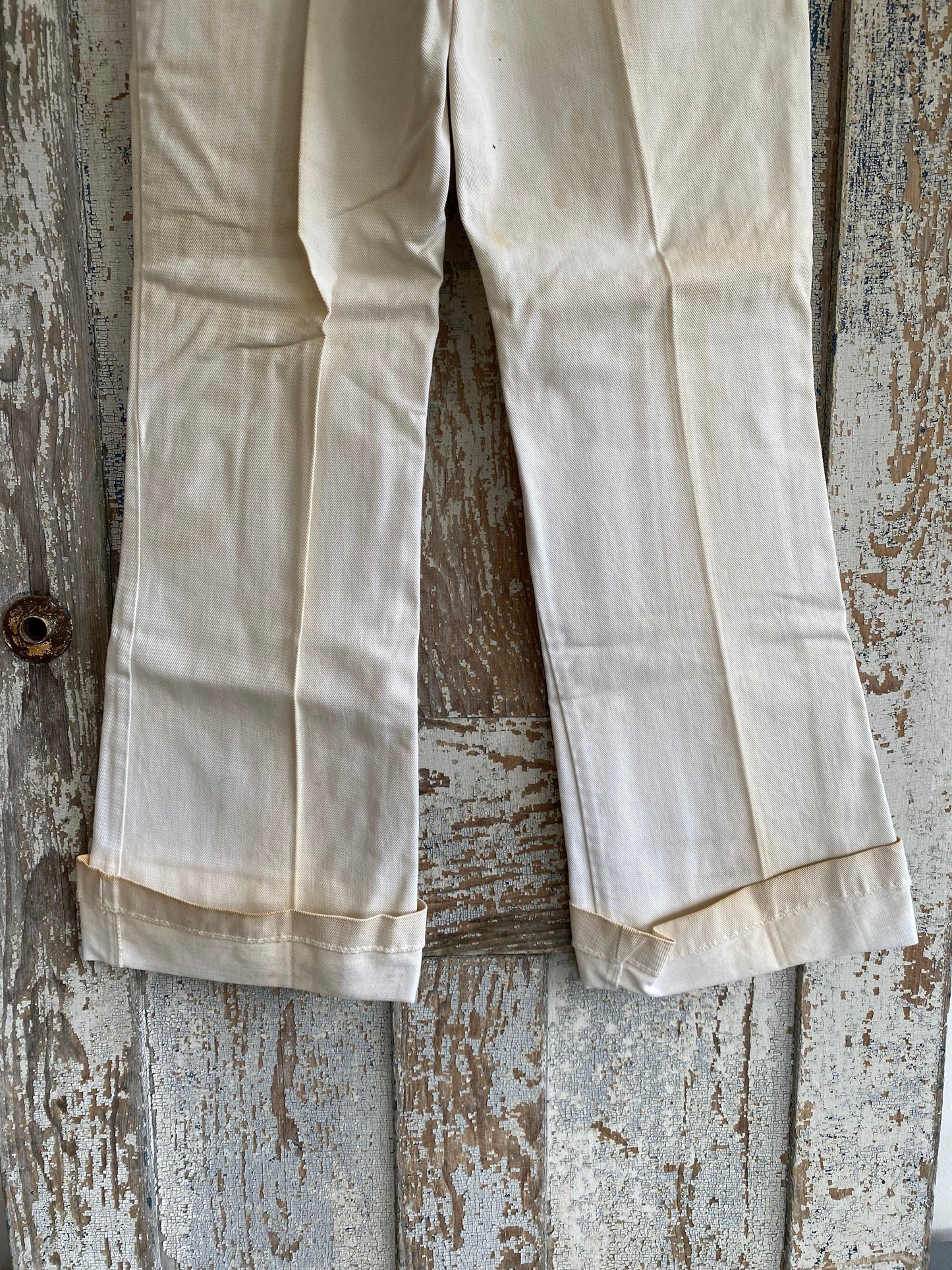 1970s White Bell Bottoms | 28
