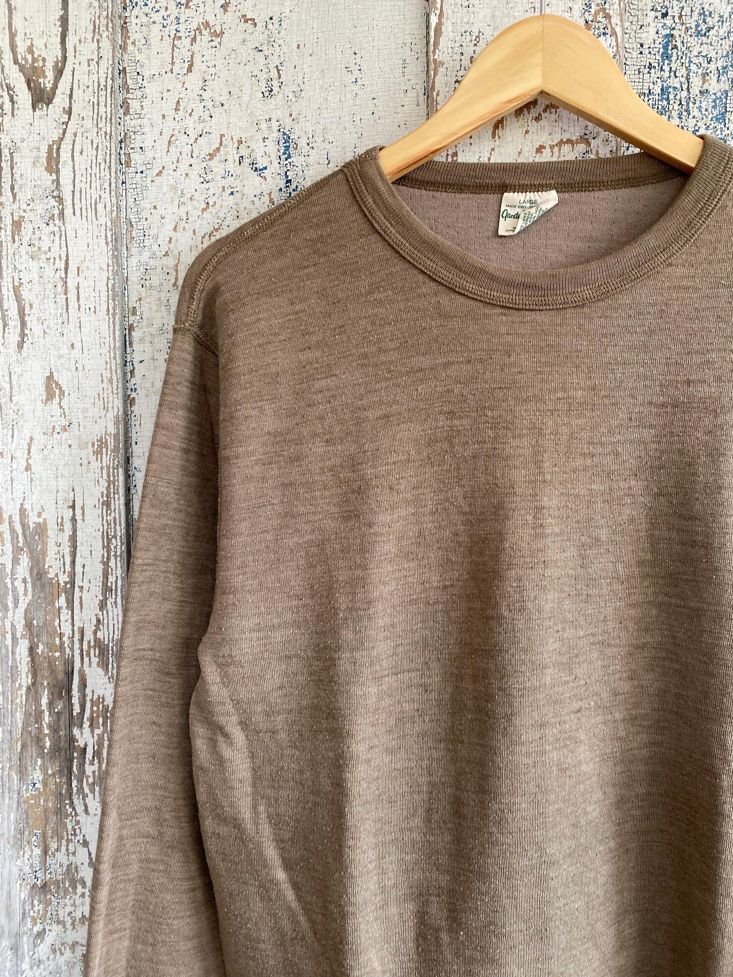 1970s Olive Long Sleeve | L