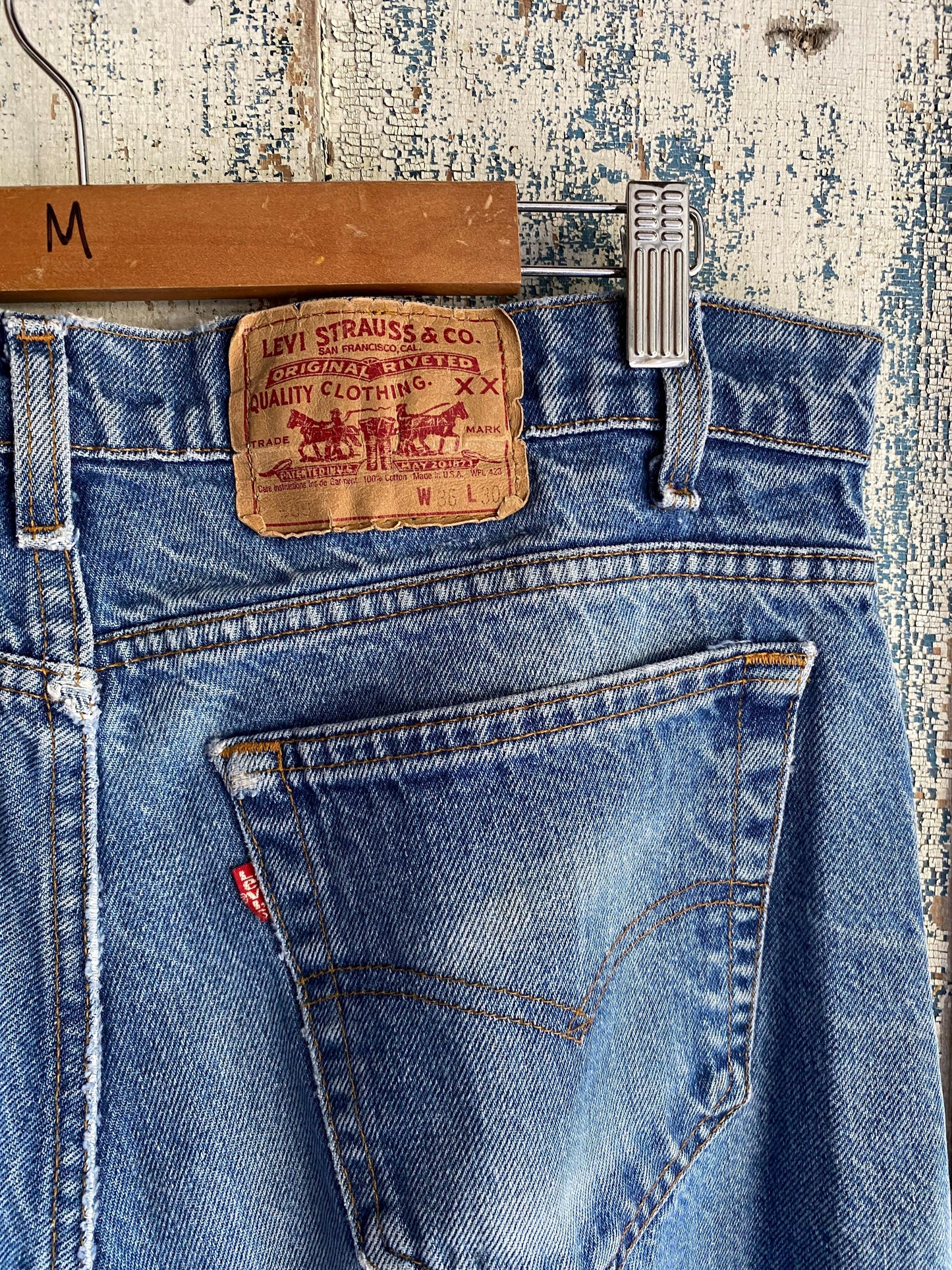 1980s 505 Distressed Levis | 36
