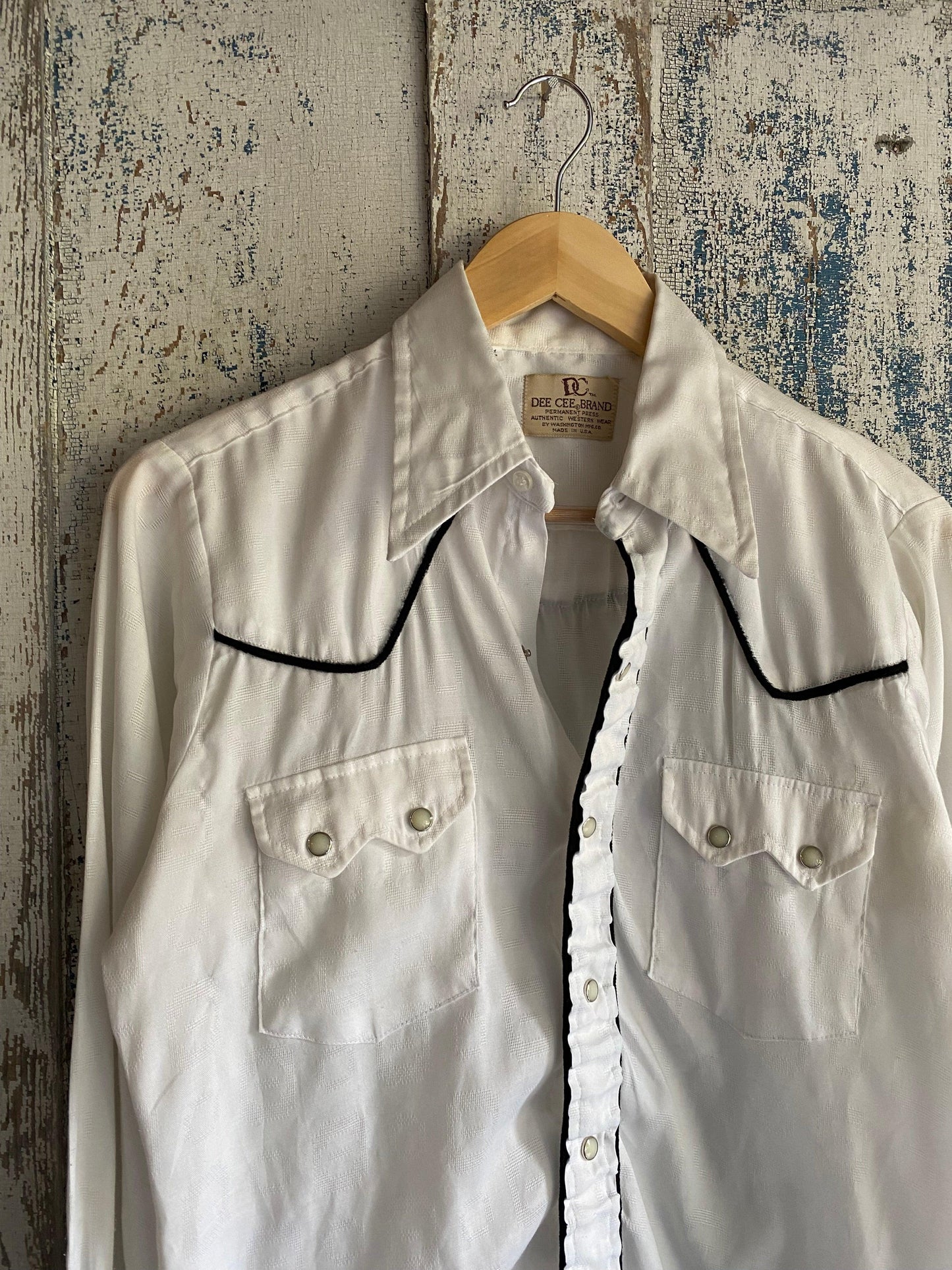 1970s Polyester Western Shirt | M