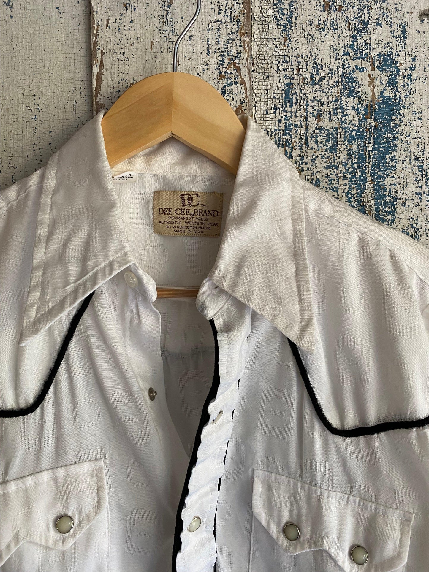 1970s Polyester Western Shirt | M