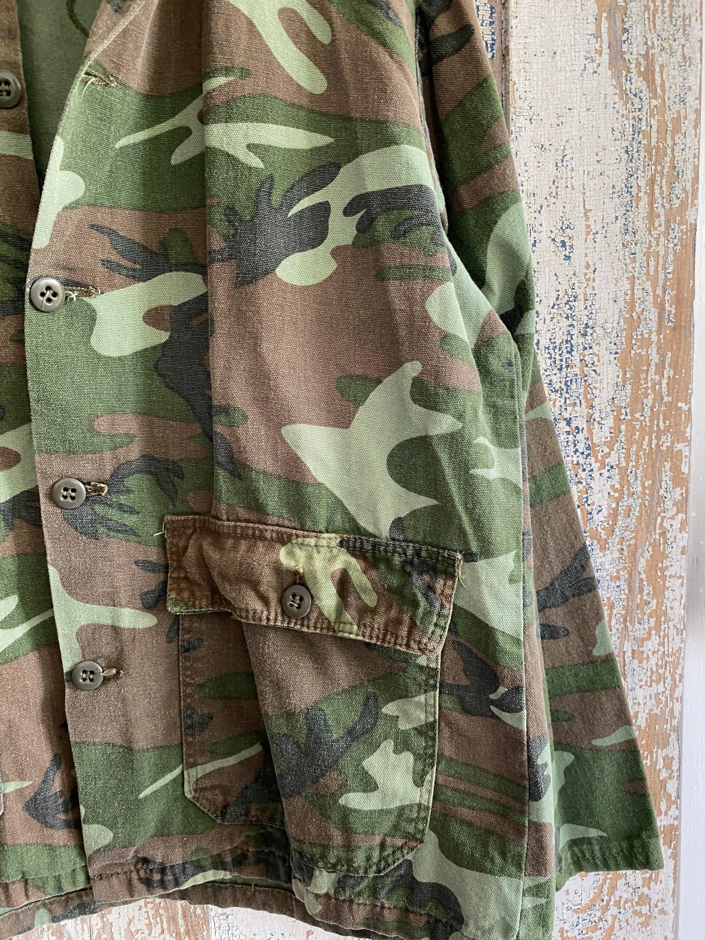 1980s Camo Chore Jacket | M