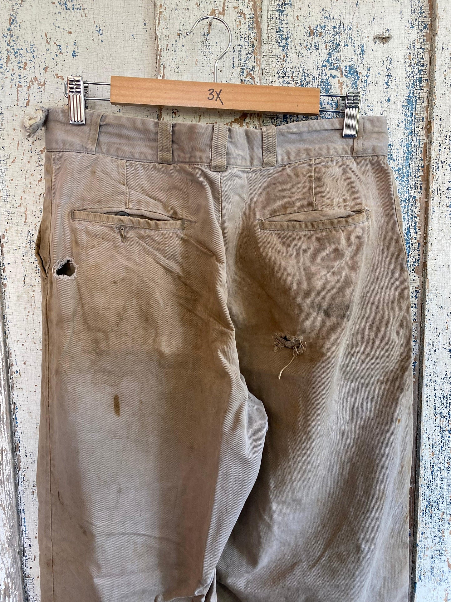 1950s Distressed Work Pants | 32