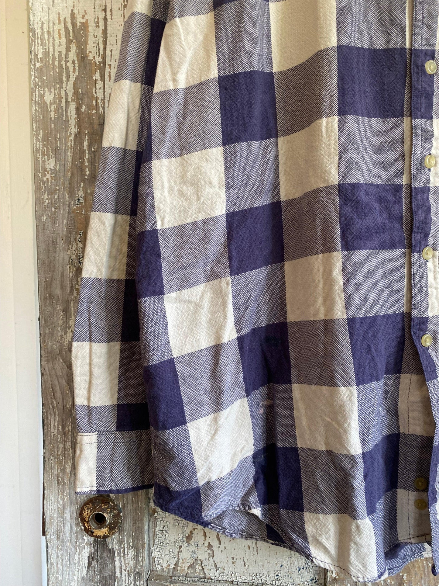 1980s Checkered Plaid Flannel | L