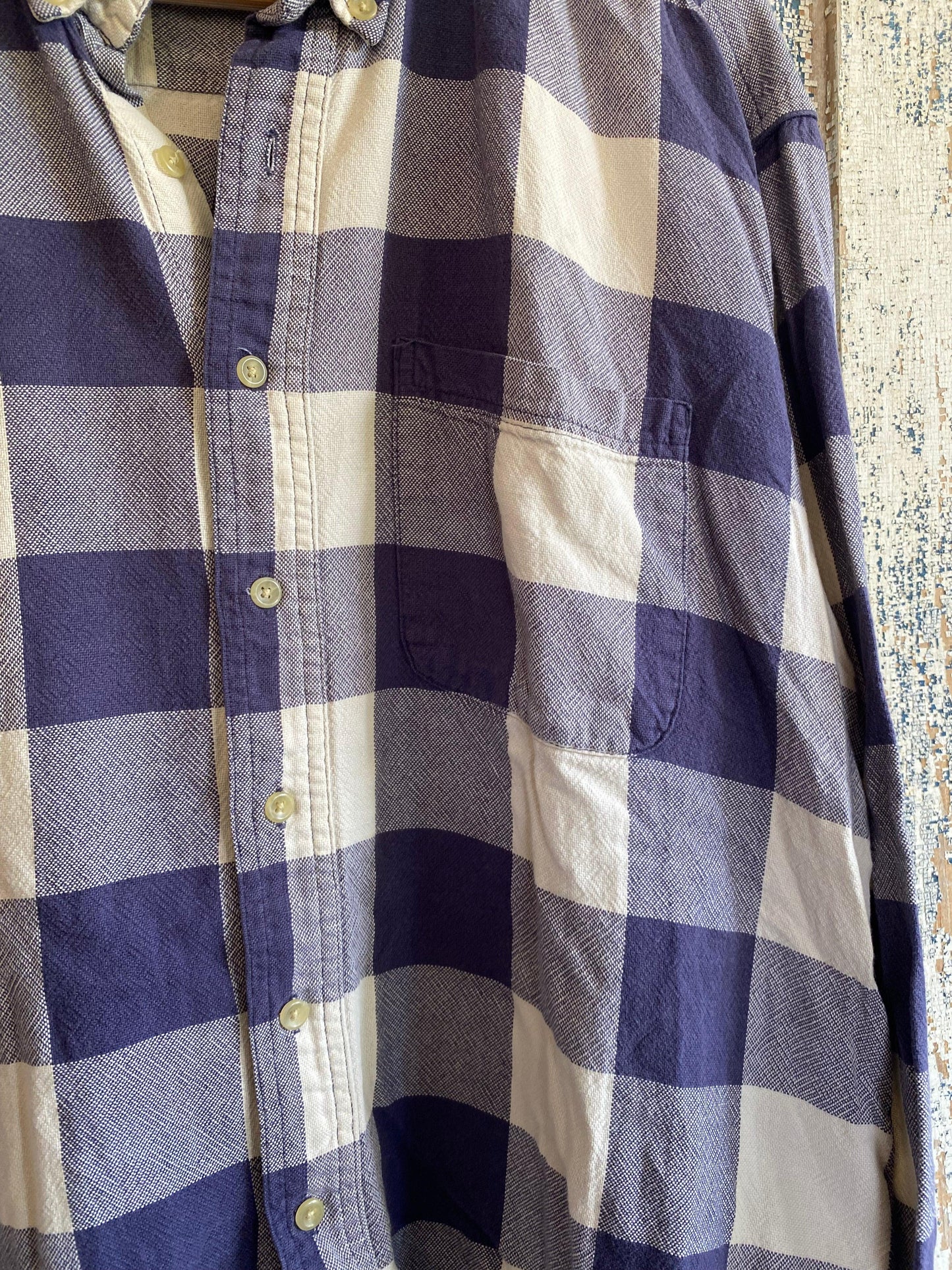 1980s Checkered Plaid Flannel | L