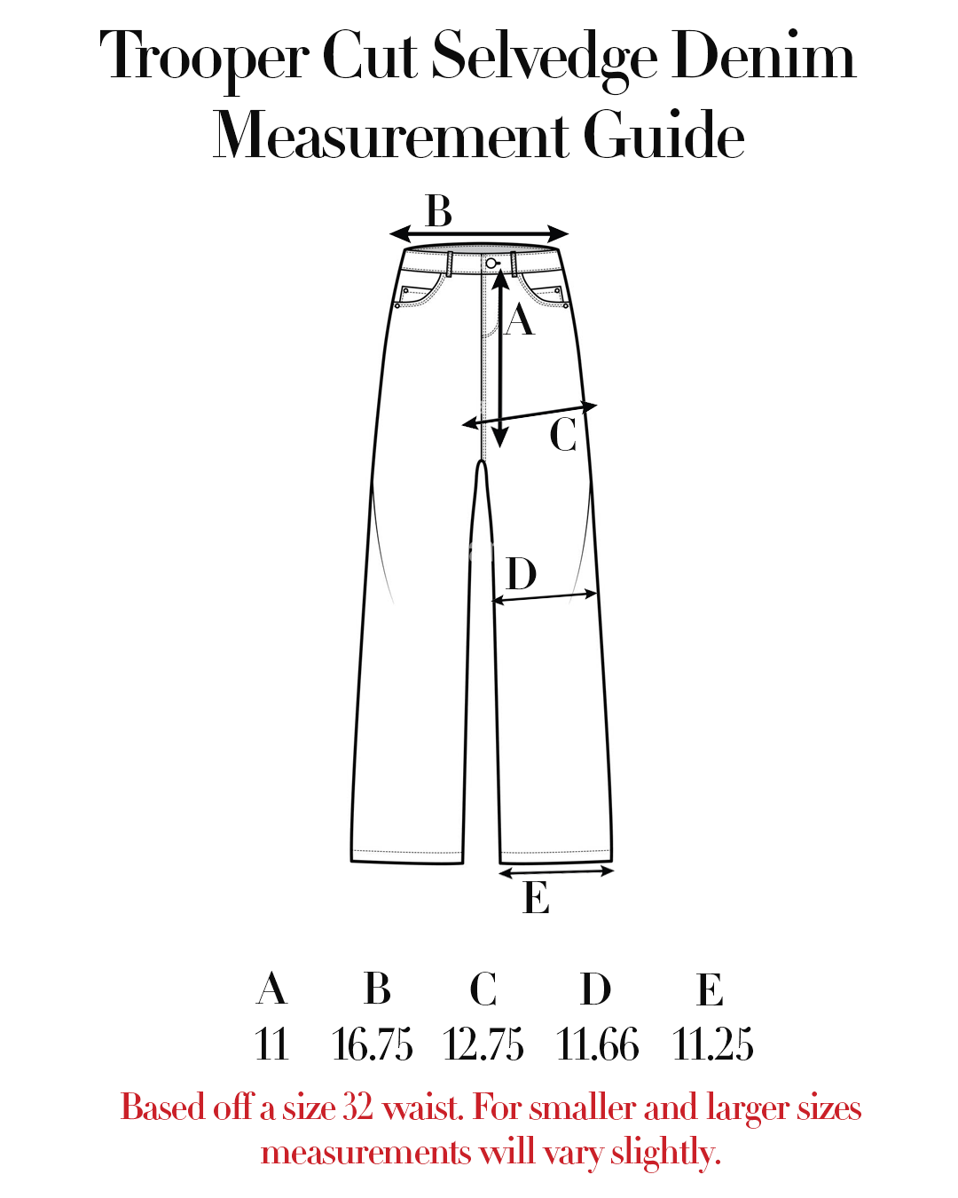 Trooper Cut Selvedge