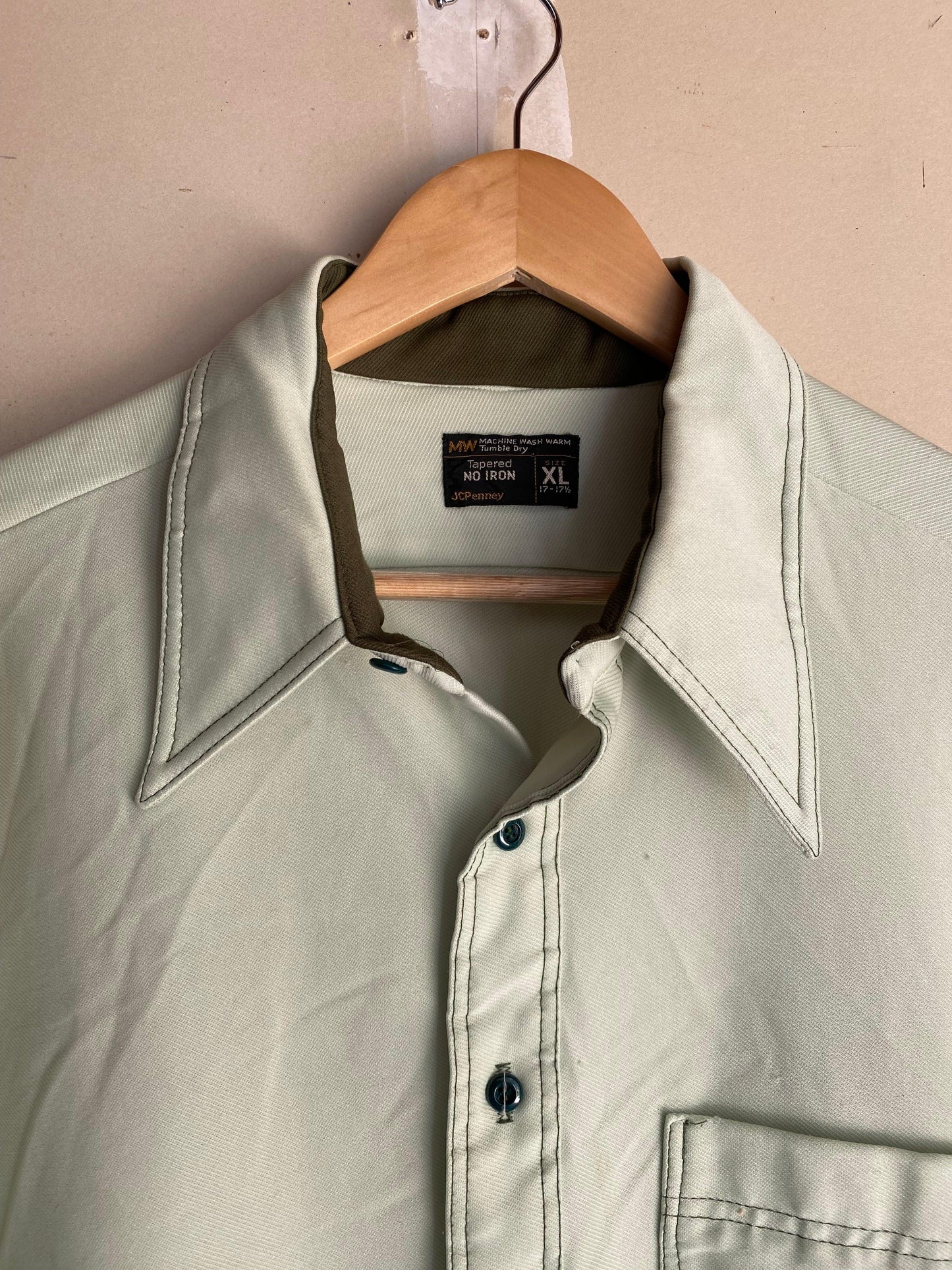 1970s JC Penneys Button Up | XL