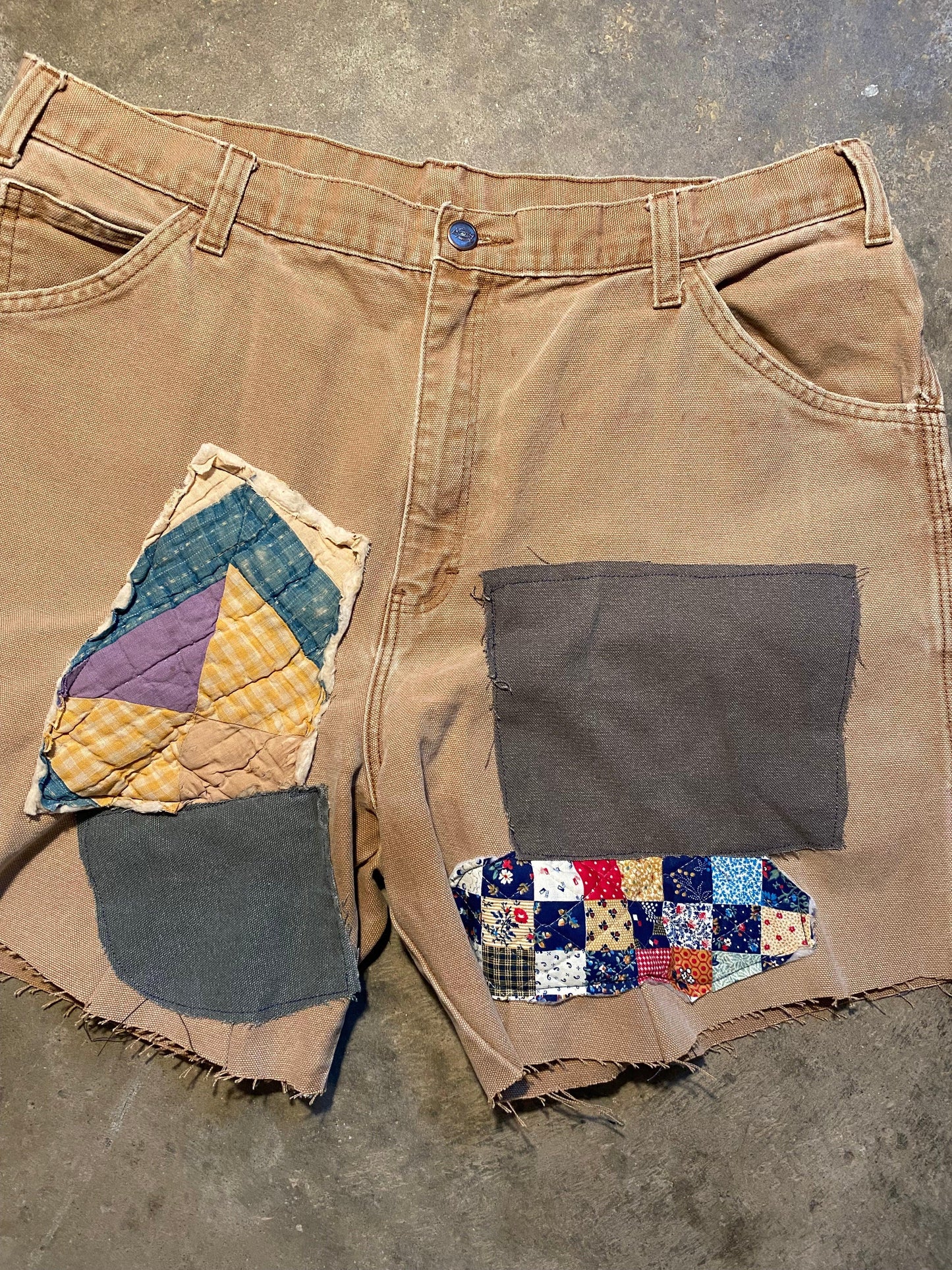 Despise Gossip Patchwork Shorts | 38