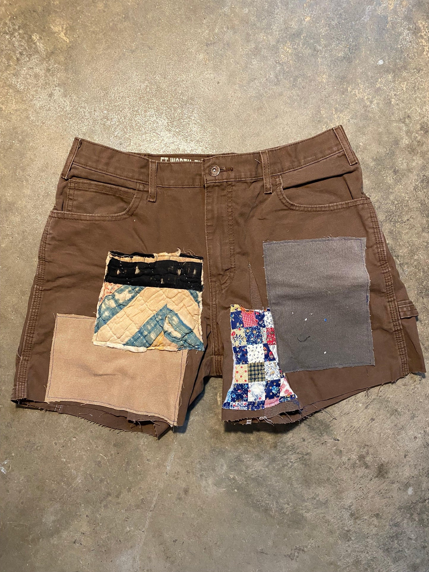 Despise Gossip Patchwork Shorts | 34