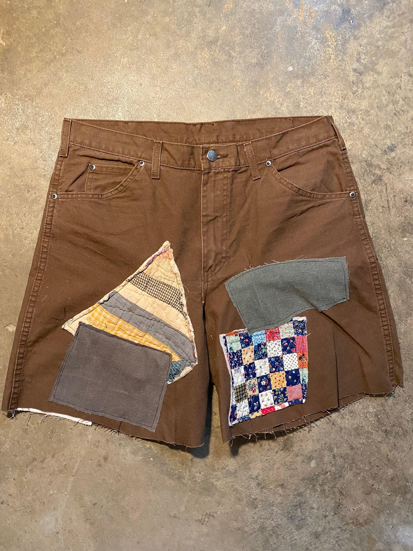 Despise Gossip Patchwork Shorts | 36