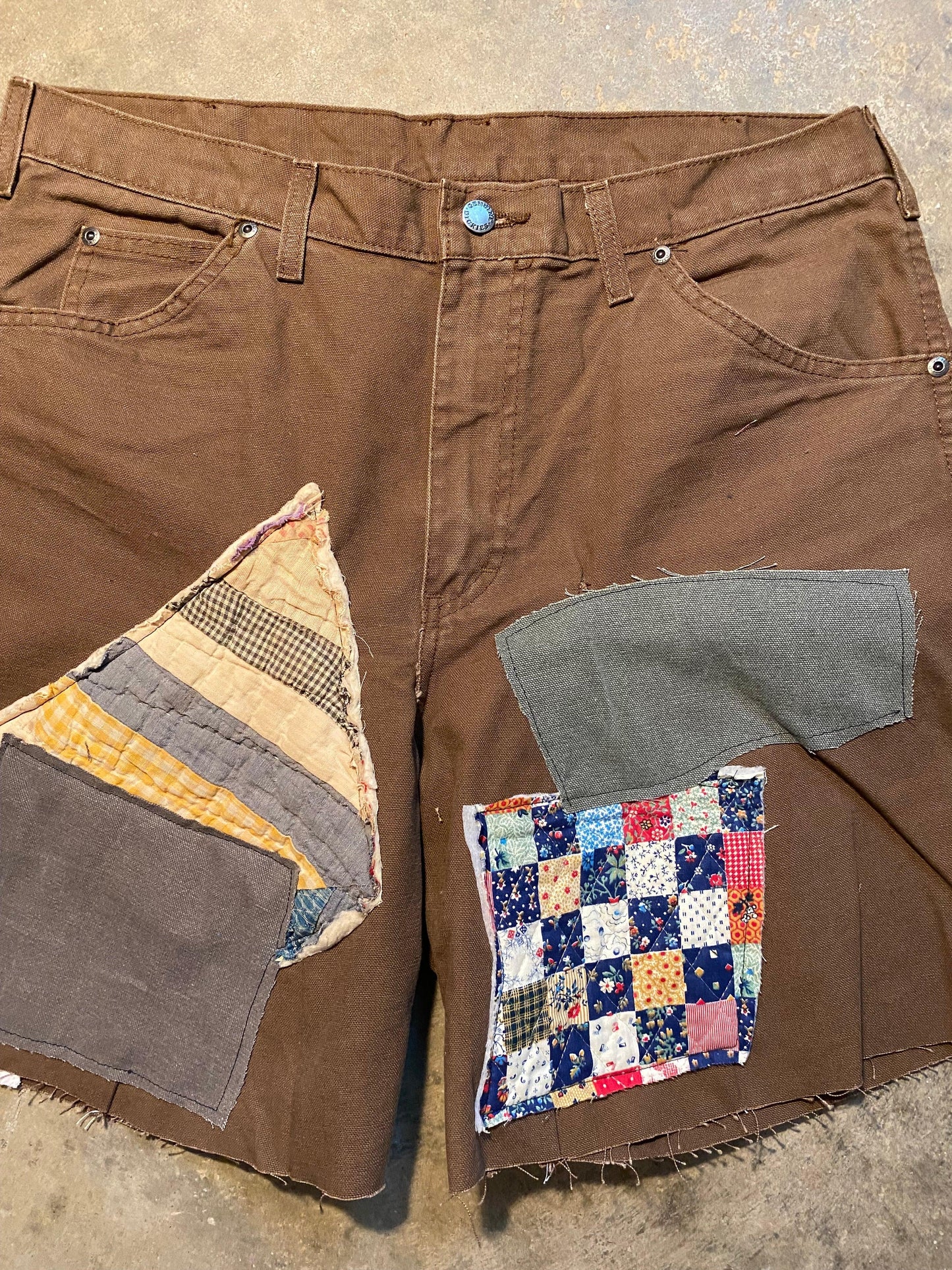 Despise Gossip Patchwork Shorts | 36