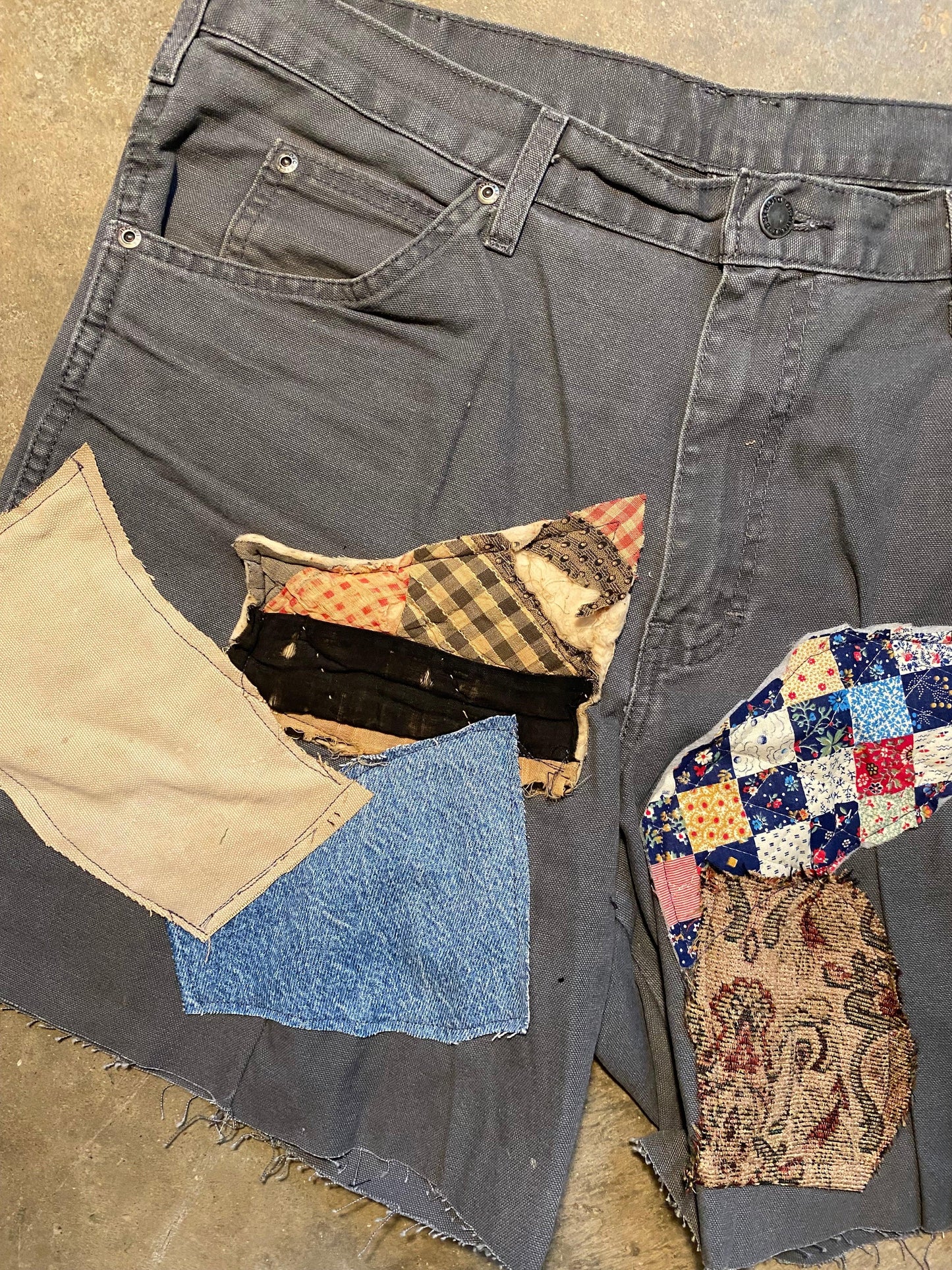 Despise Gossip Patchwork Shorts | 38