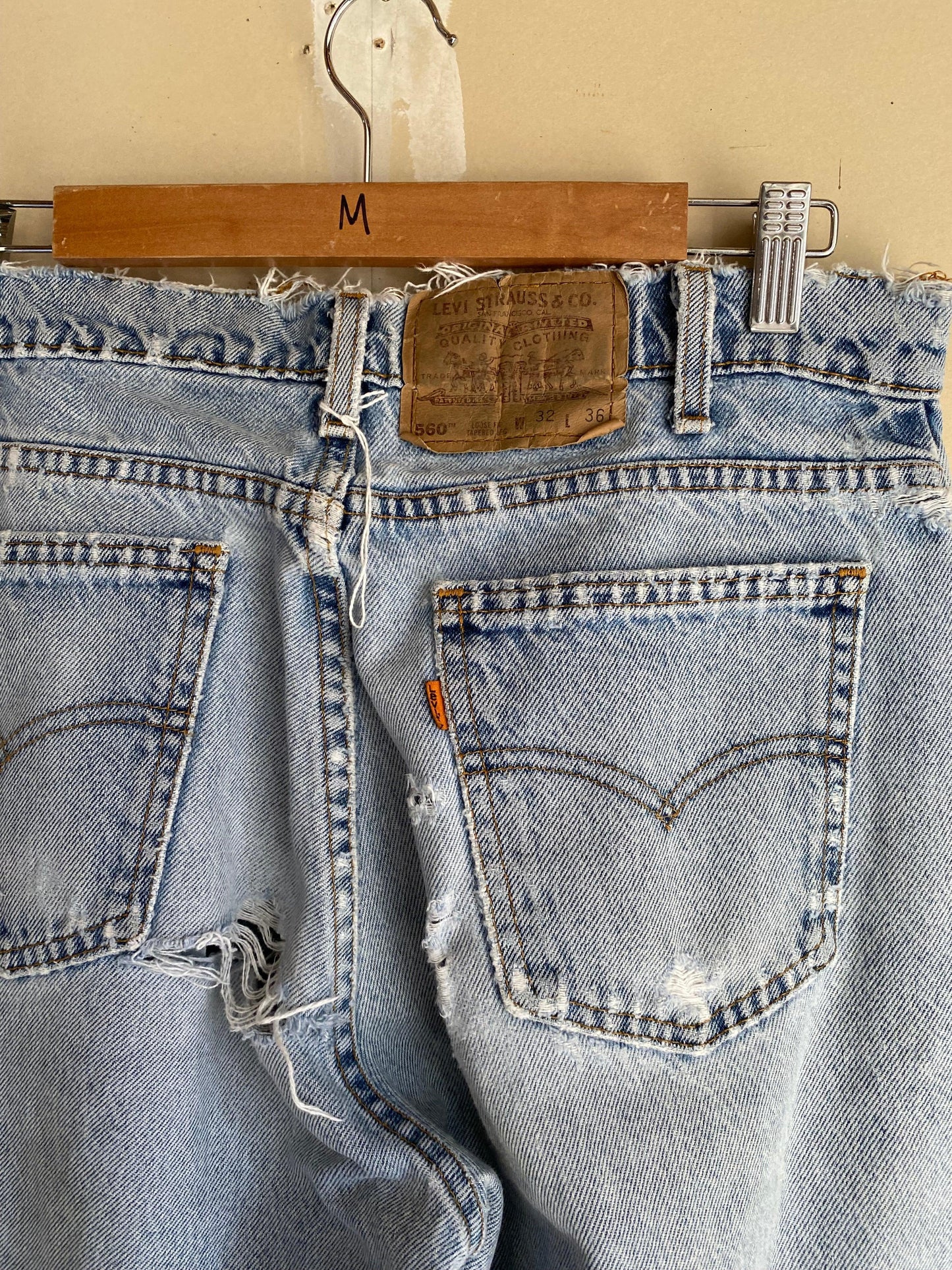 1980s Distressed Orange Tabs | 32