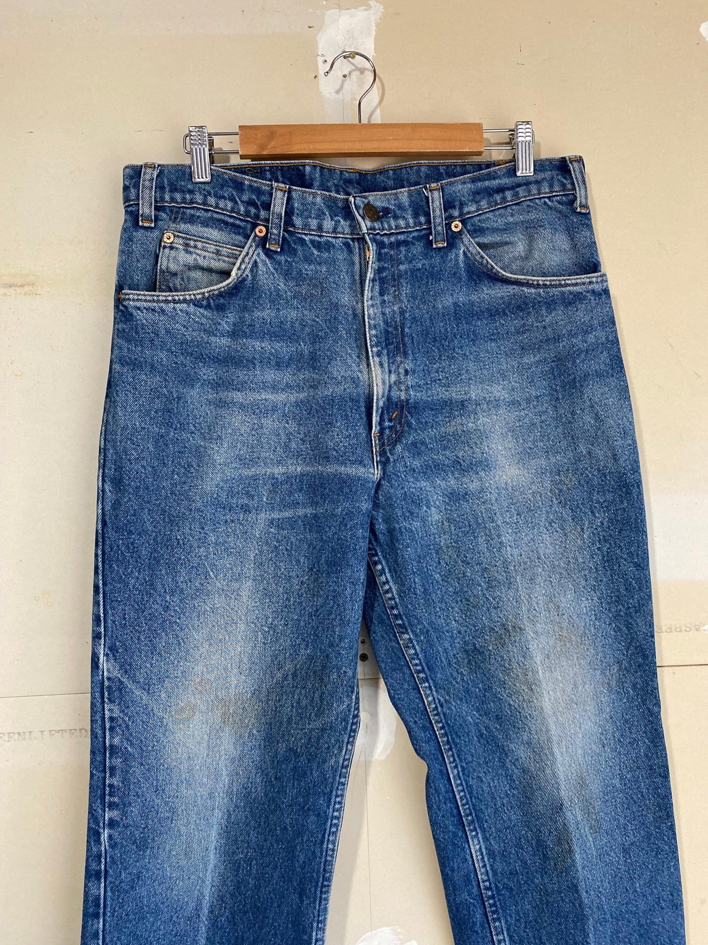 1980s 505 Orange Tab Levis | 36