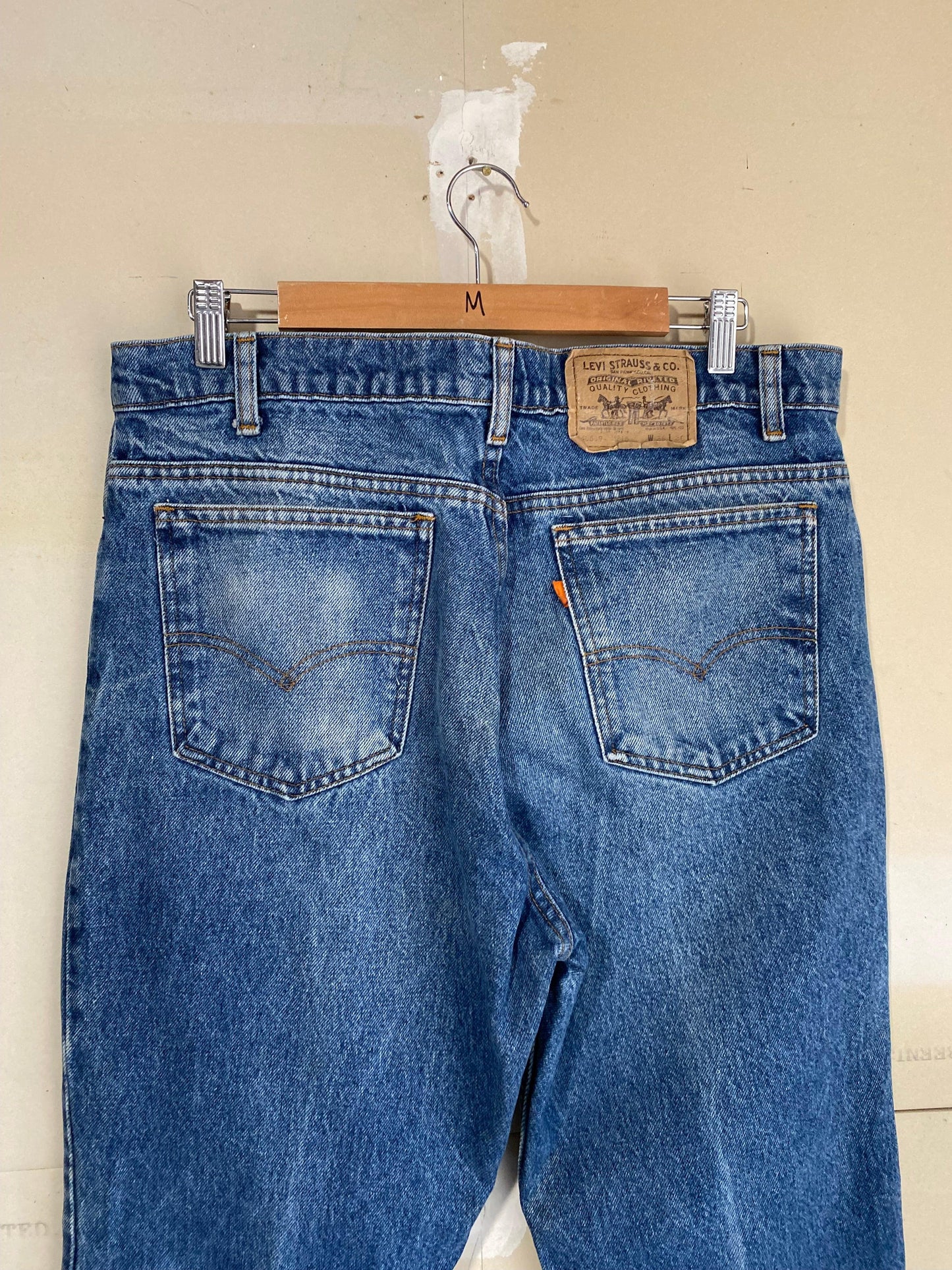 1980s 505 Orange Tab Levis | 36