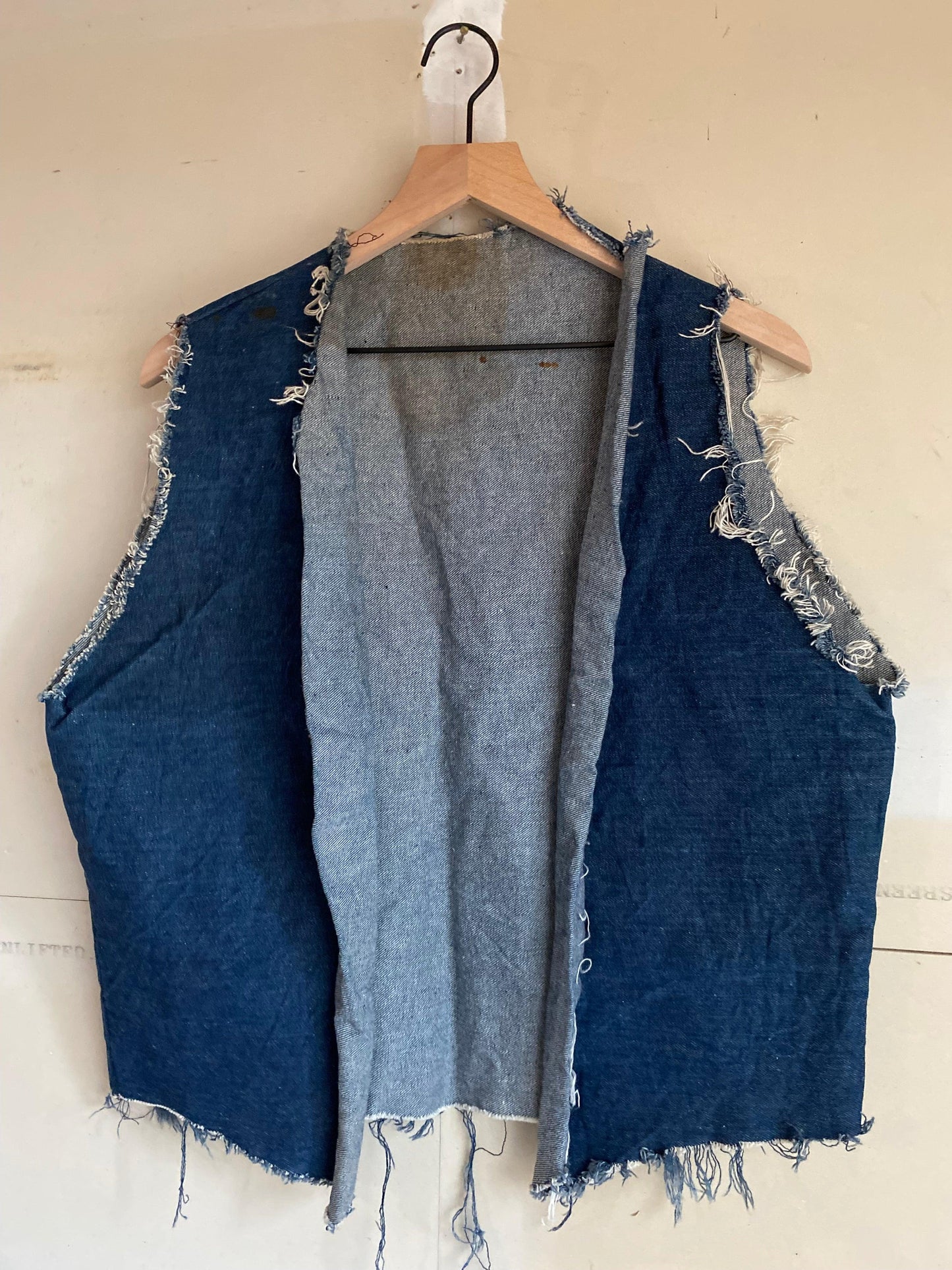 1960S Handmade Denim Vest | M