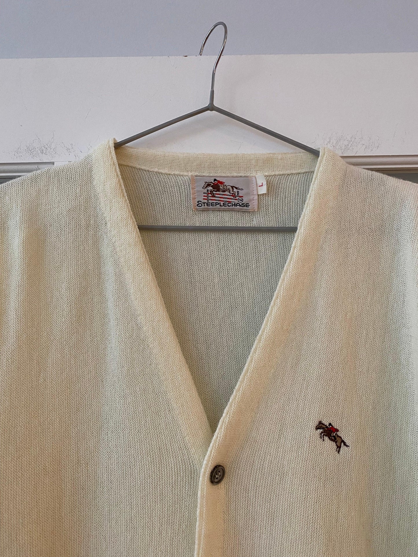 Vintage 80S Cardigan Cowboy | L