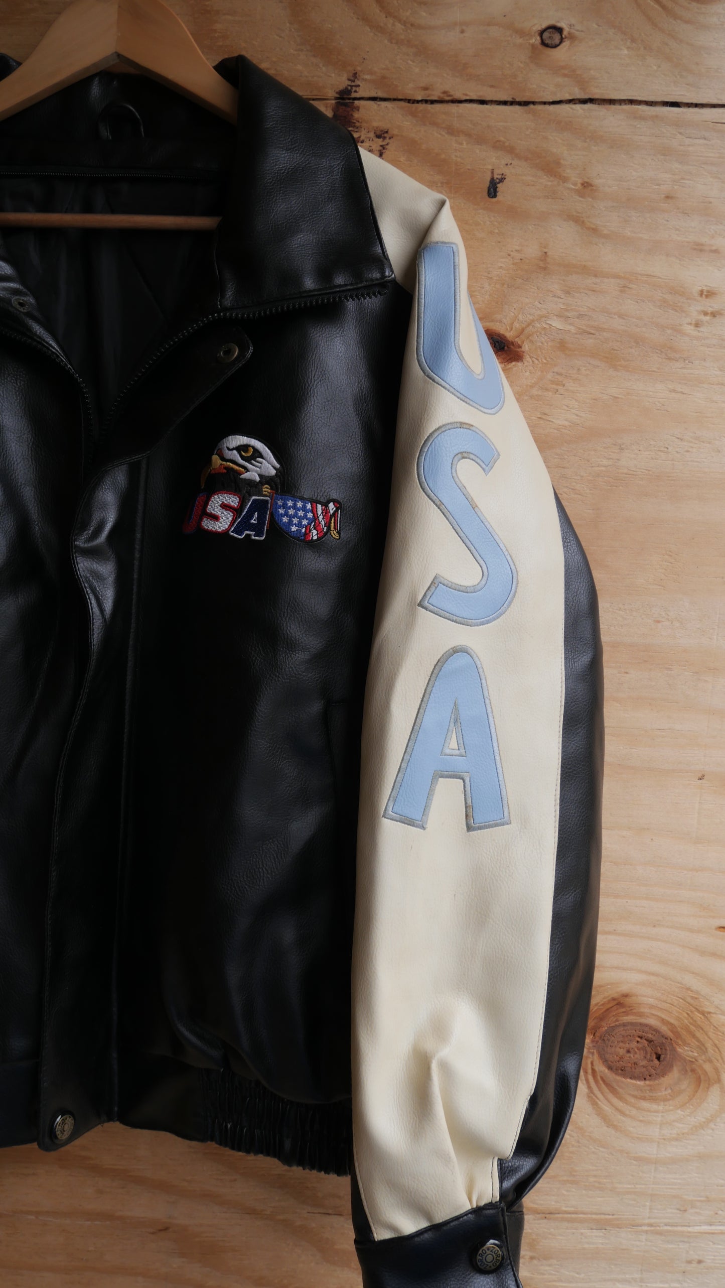 2000s USA Leather Jacket